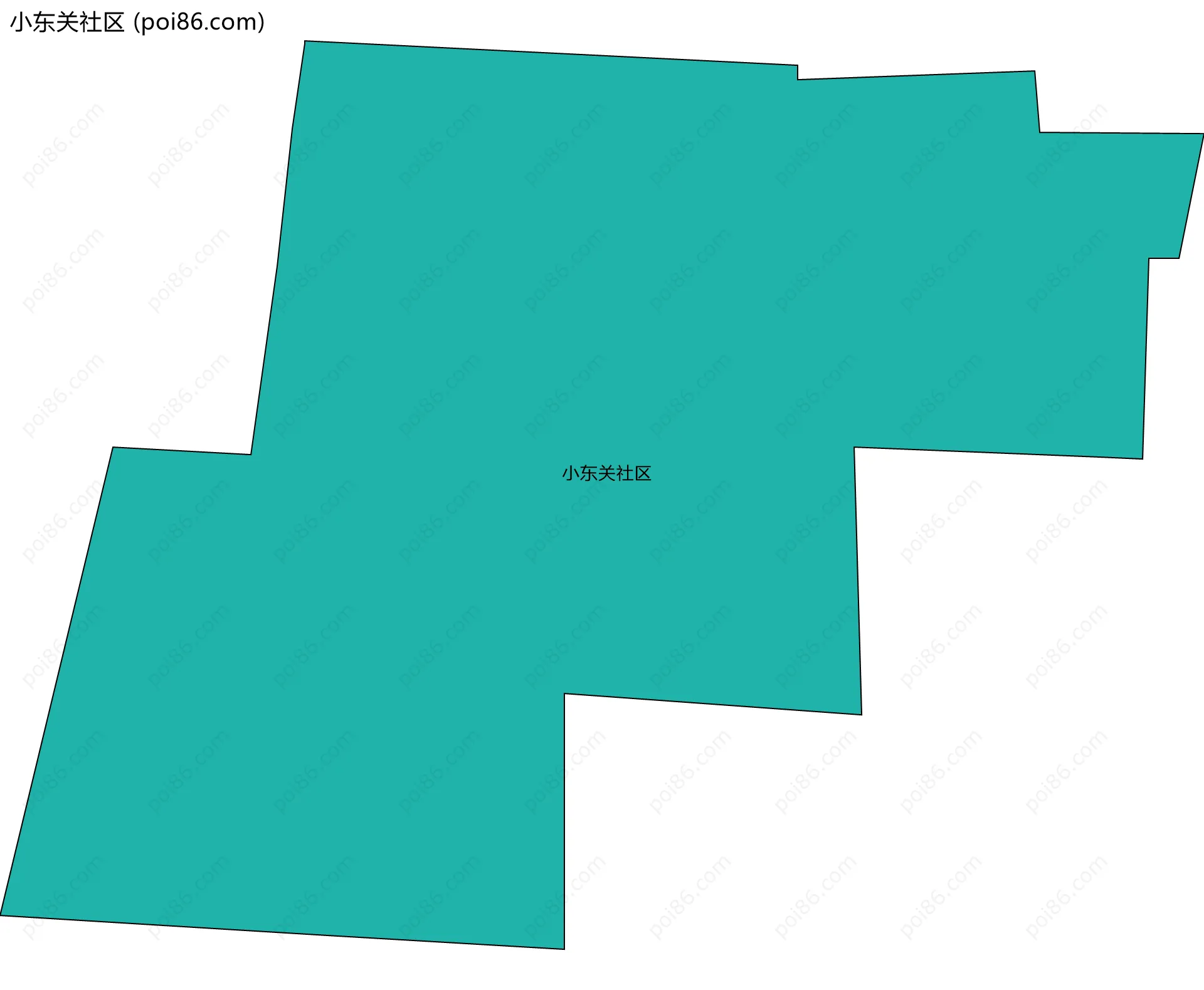 小东关社区边界地图