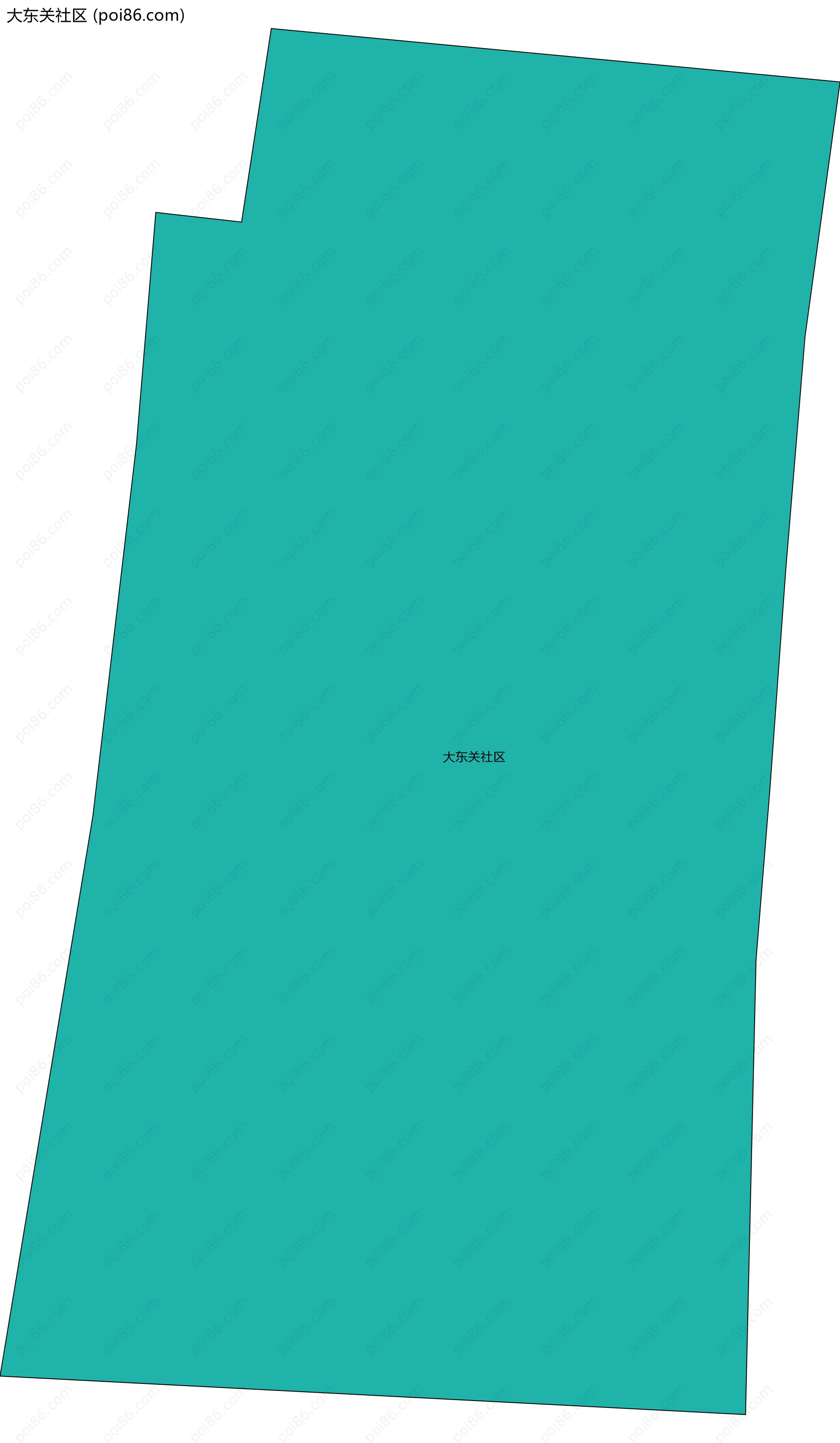 大东关社区边界地图