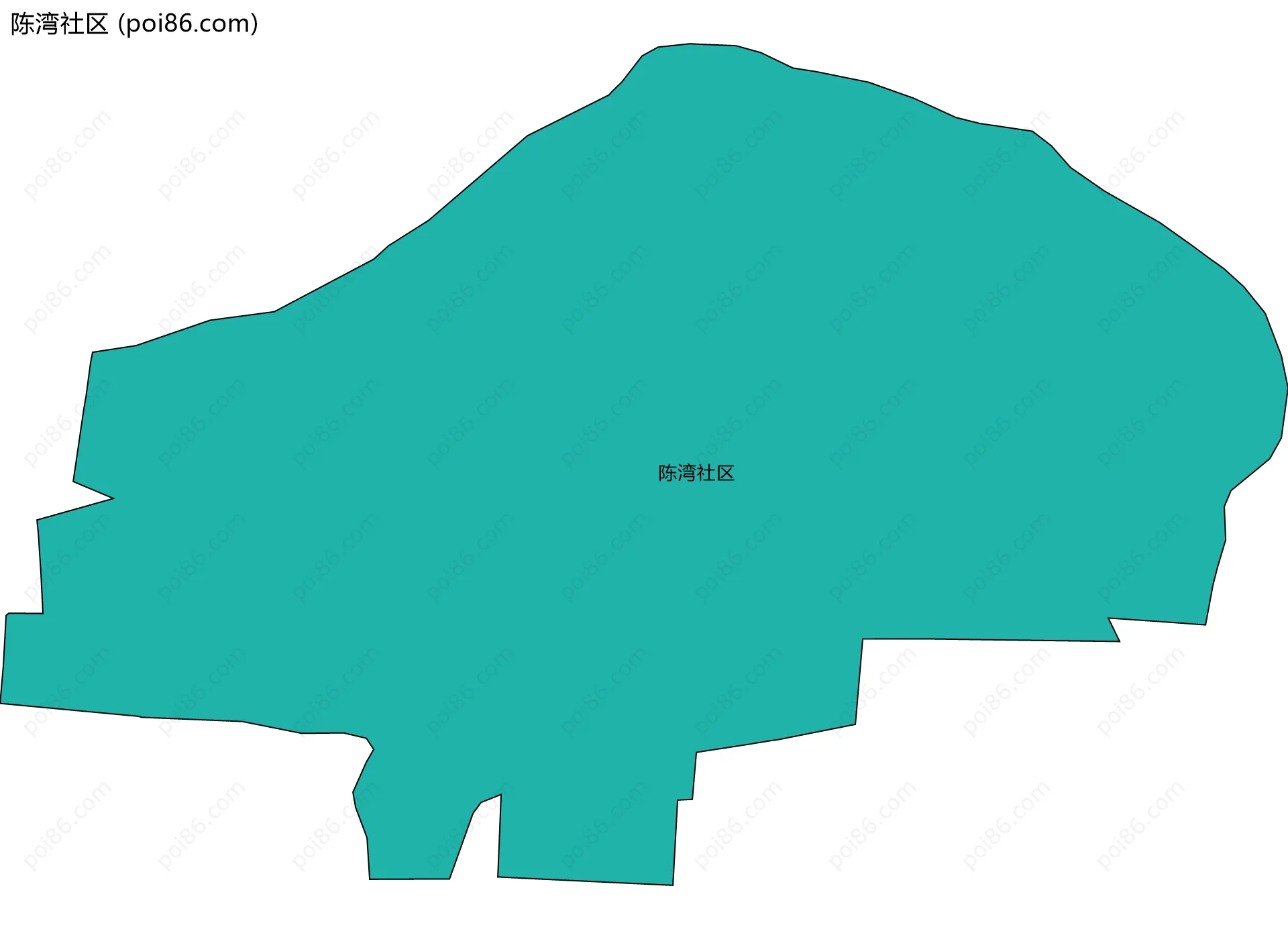 陈湾社区边界地图