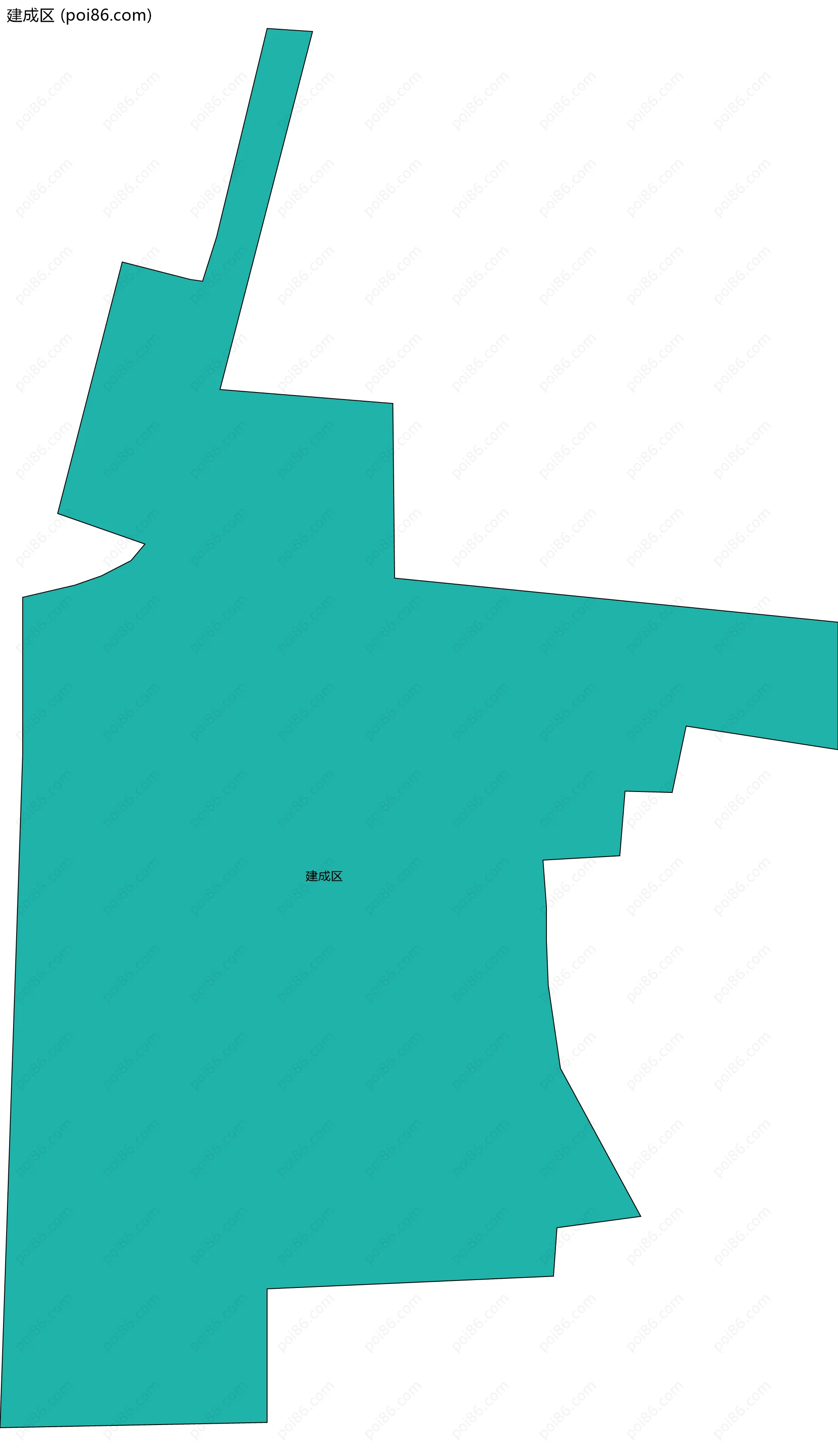 建成区边界地图