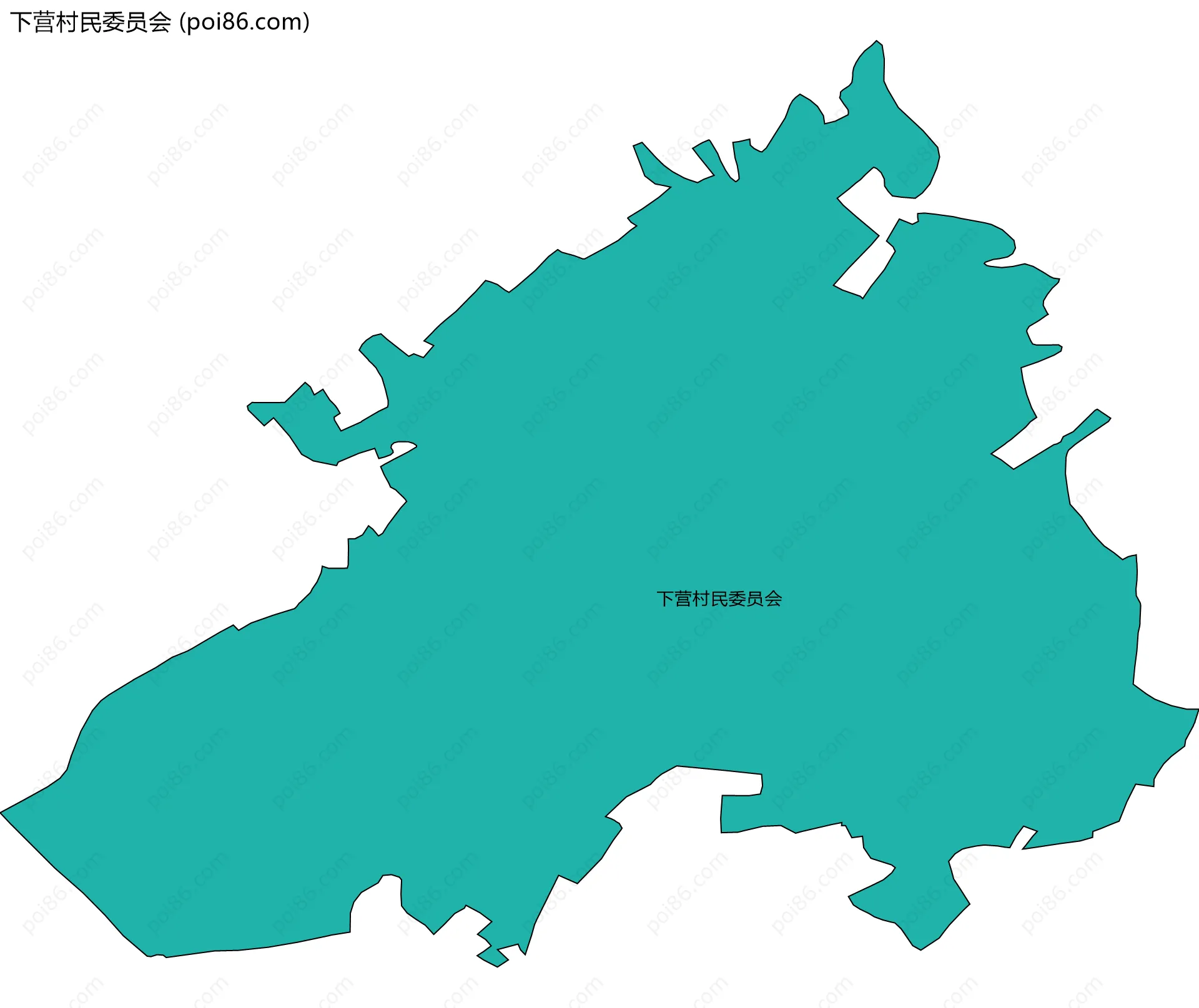 下营村民委员会边界地图