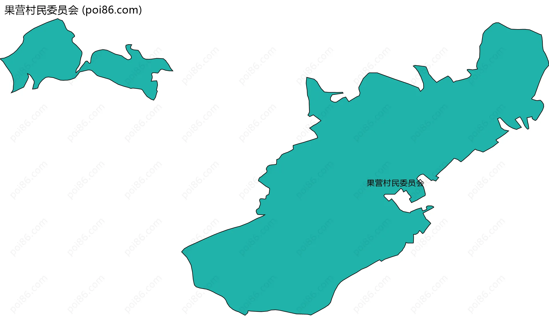 果营村民委员会边界地图