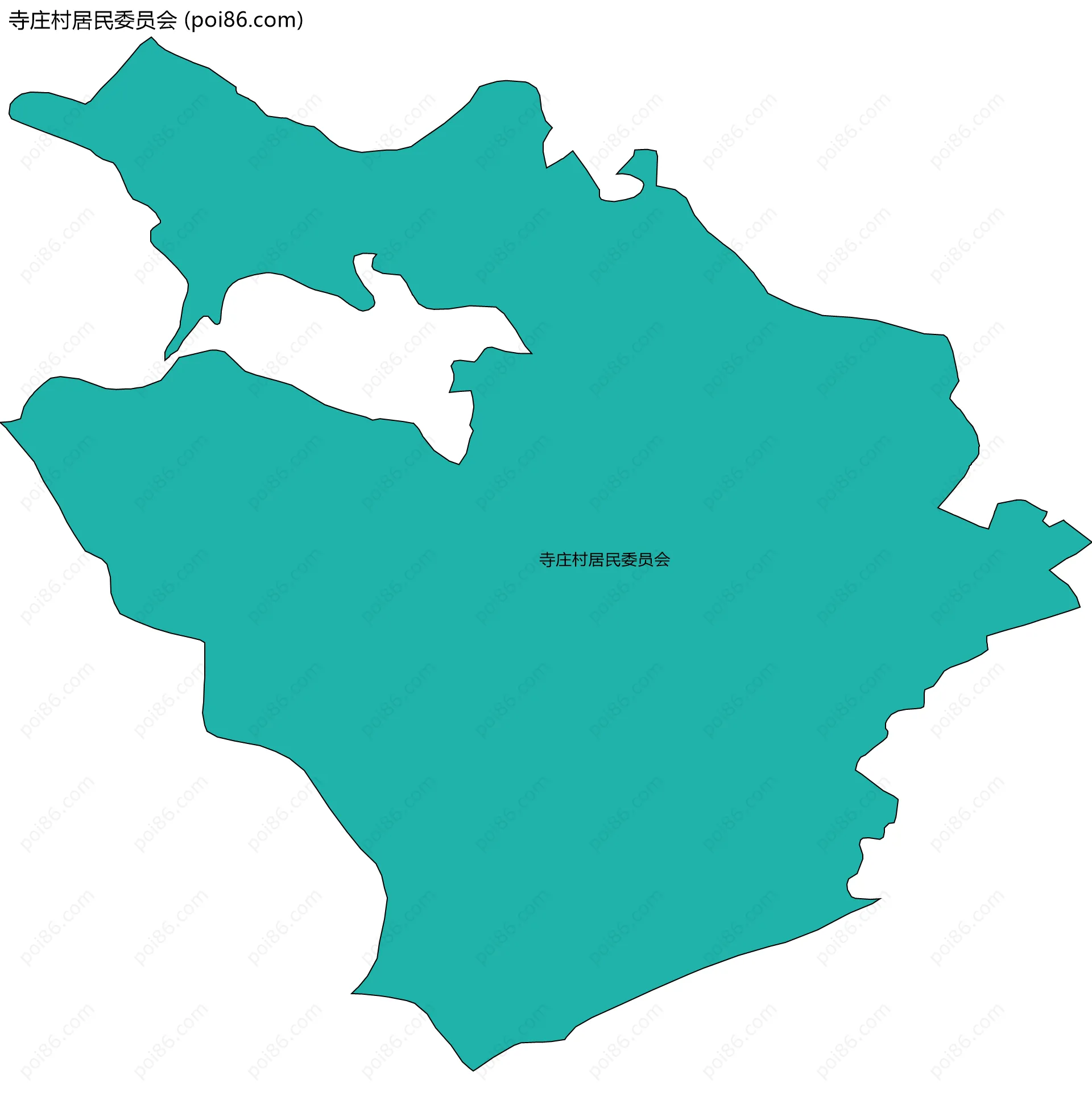 寺庄村居民委员会边界地图