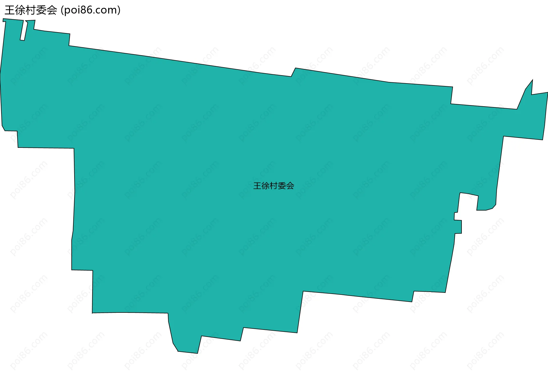 王徐村委会边界地图