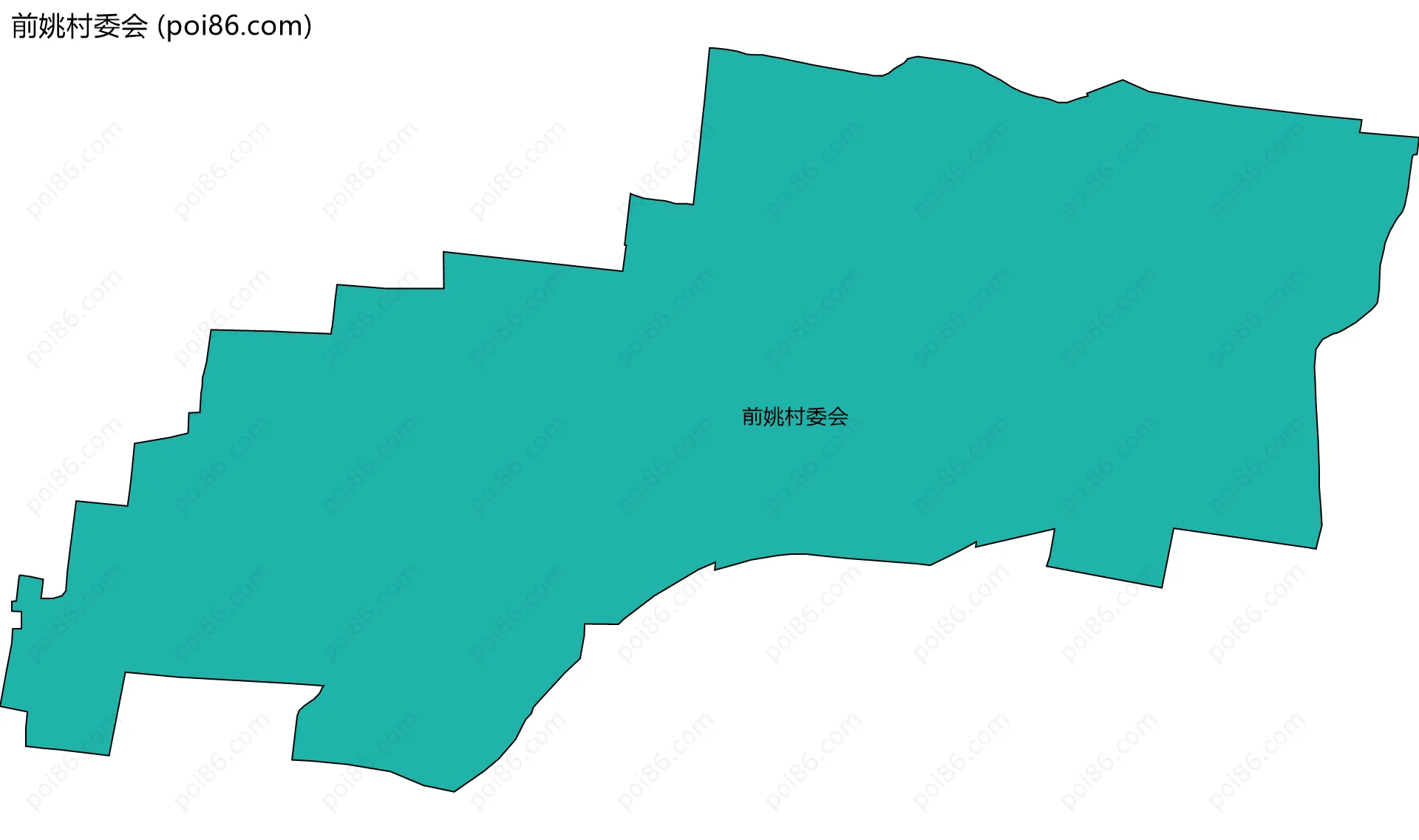 前姚村委会边界地图