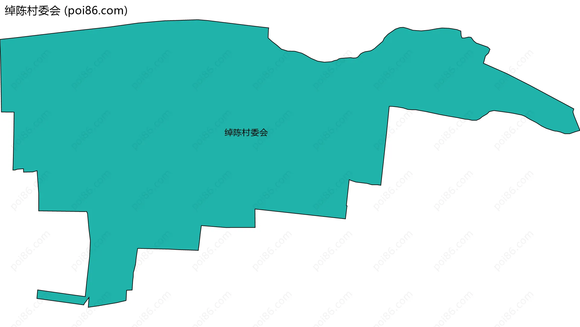 绰陈村委会边界地图