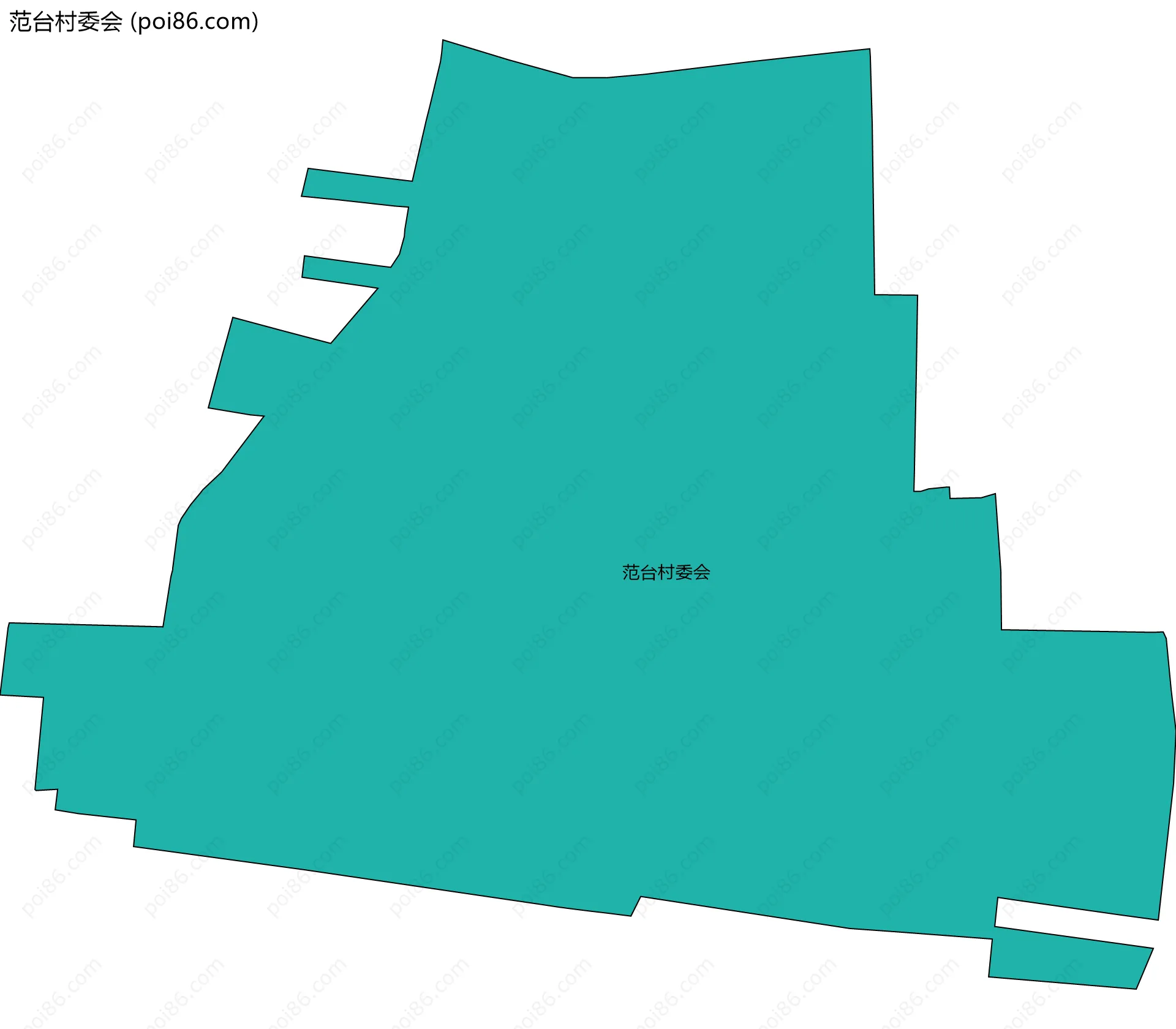 范台村委会边界地图