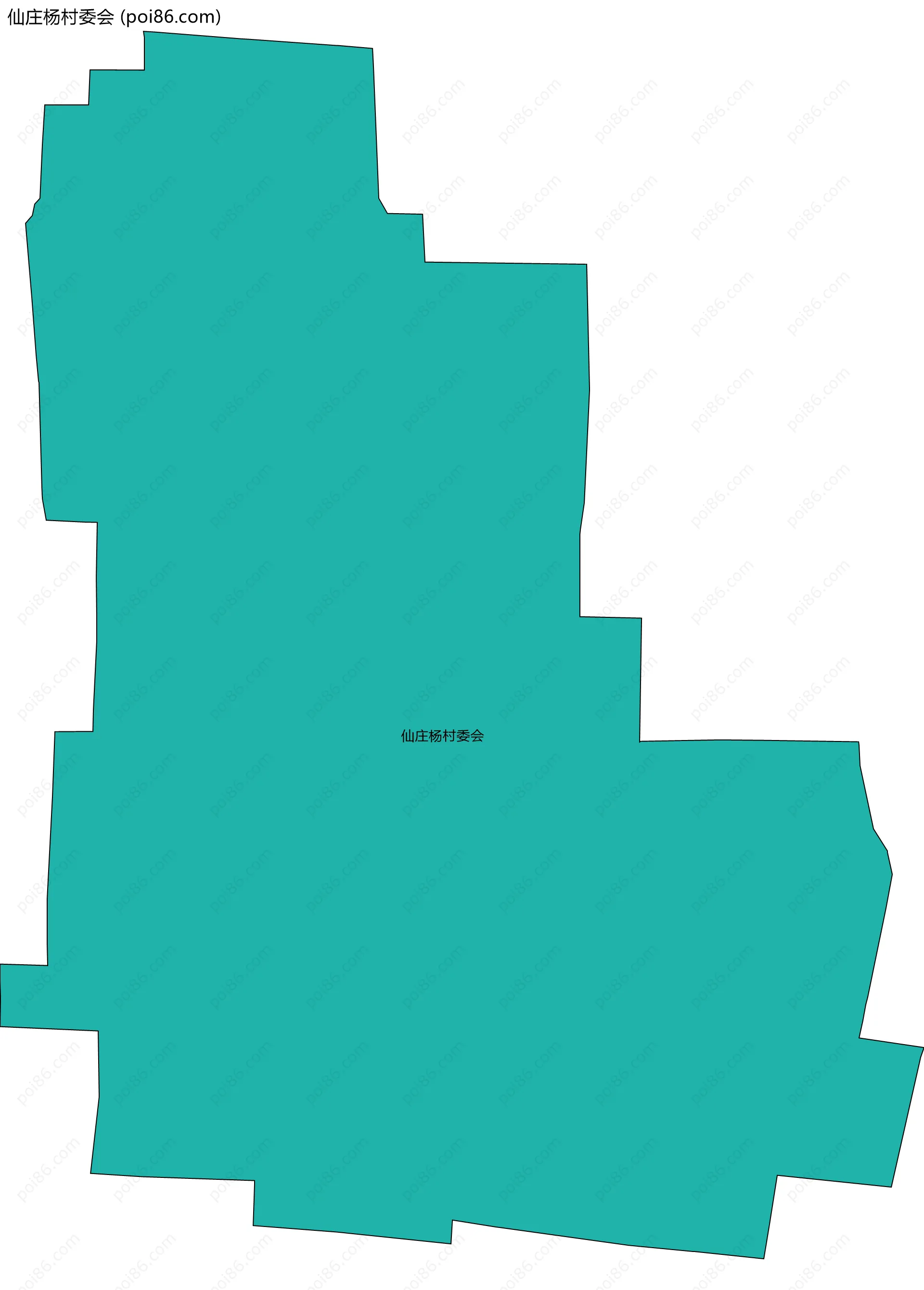 仙庄杨村委会边界地图