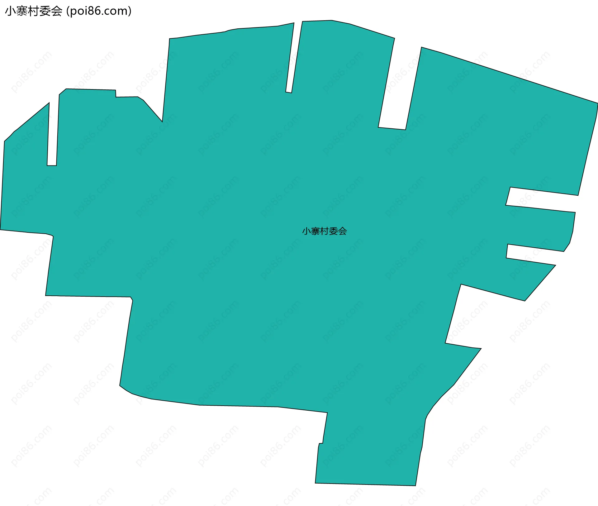 小寨村委会边界地图