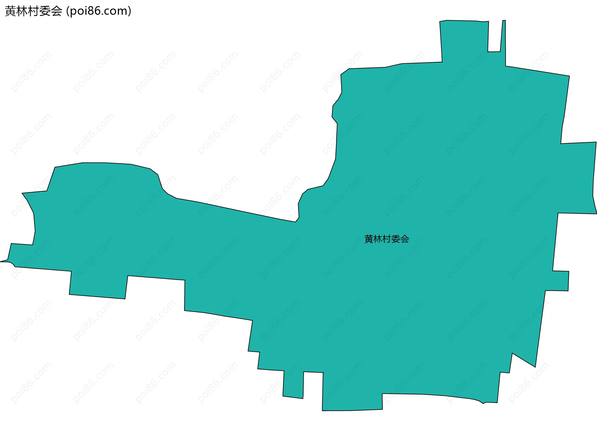 黄林村委会边界地图
