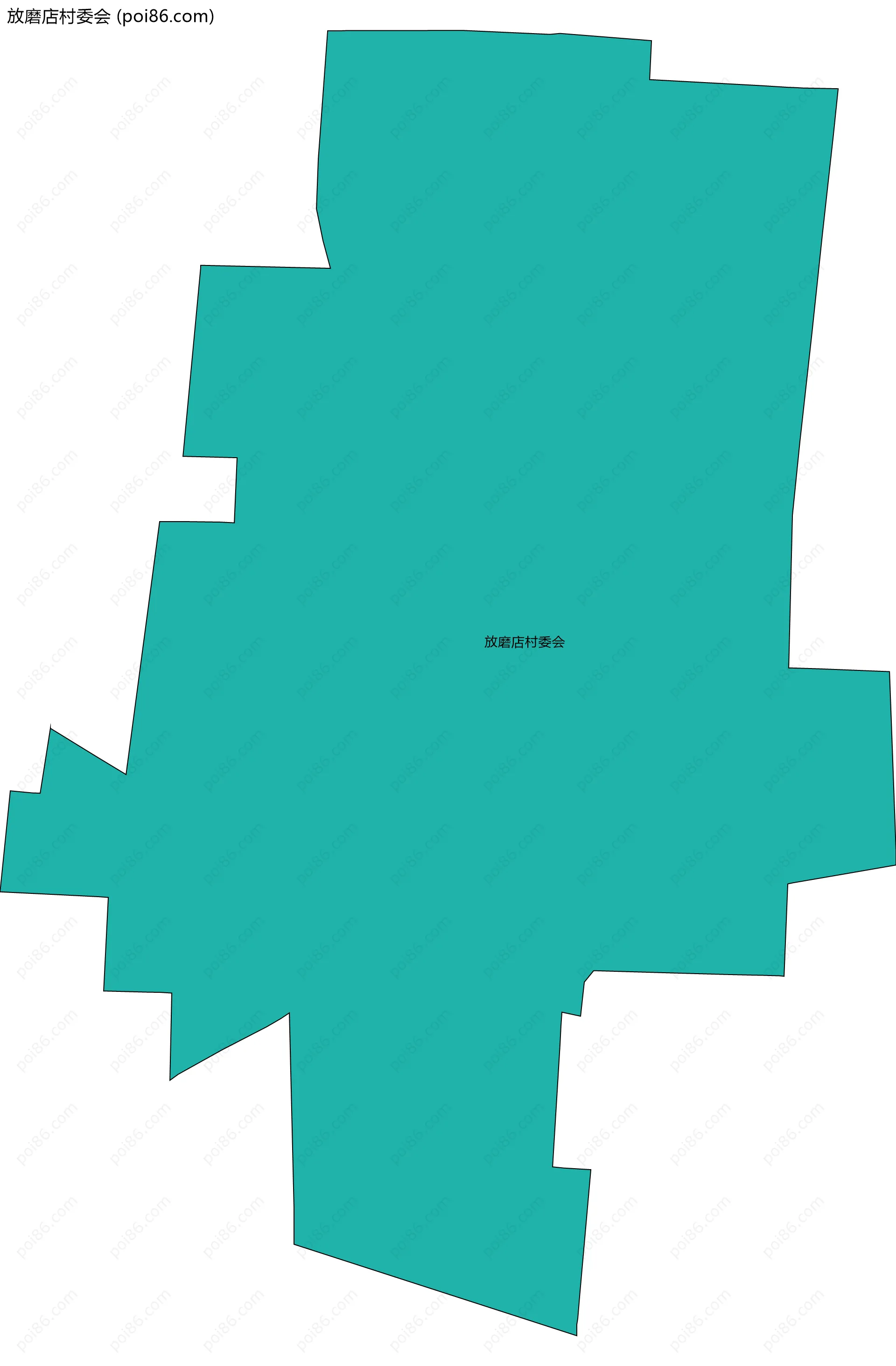 放磨店村委会边界地图