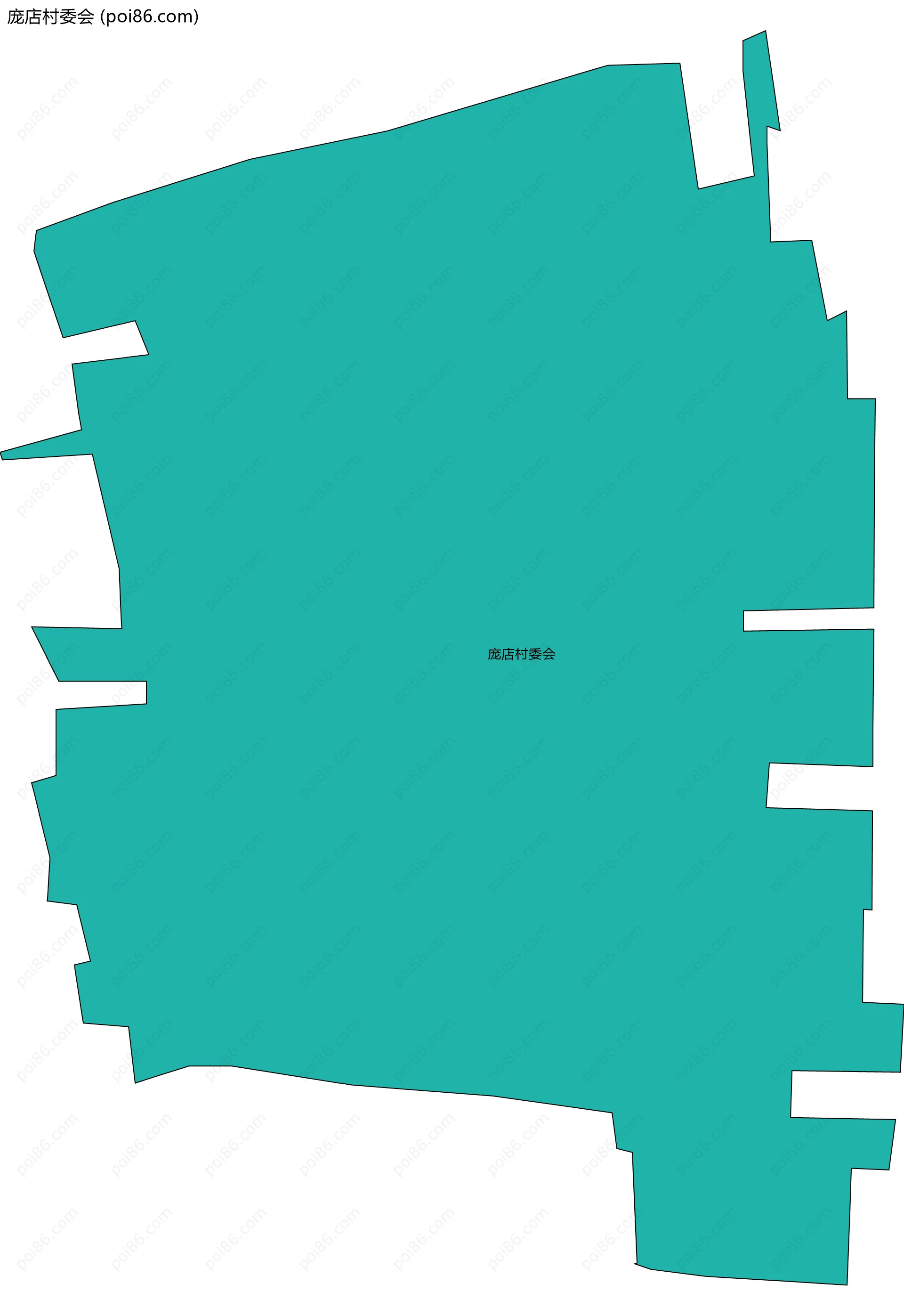 庞店村委会边界地图