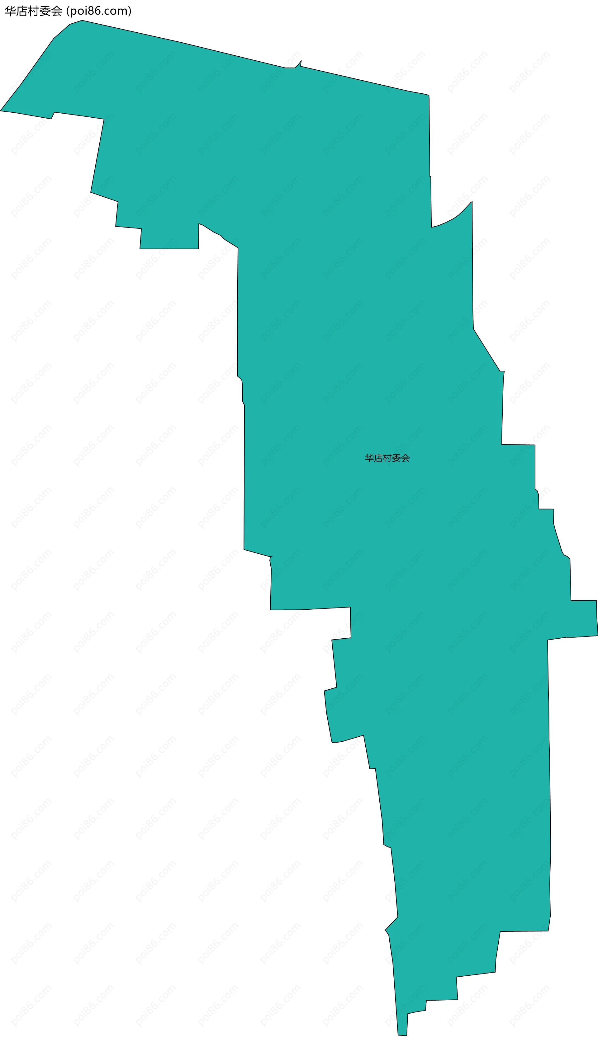 华店村委会边界地图