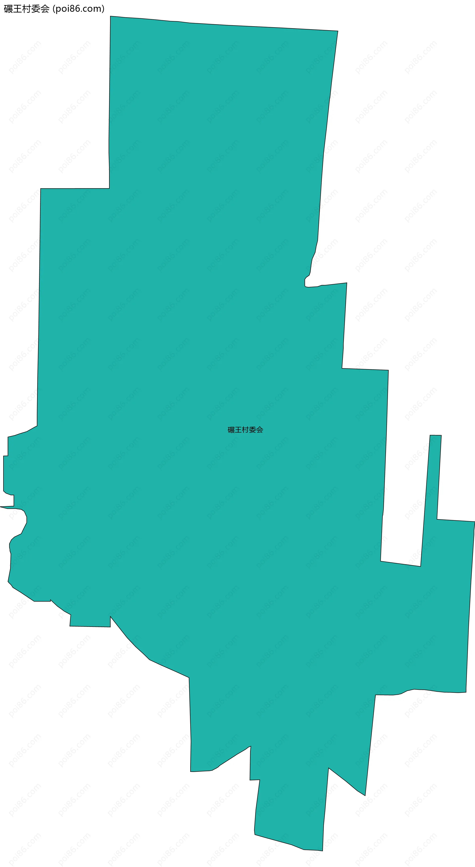 碾王村委会边界地图