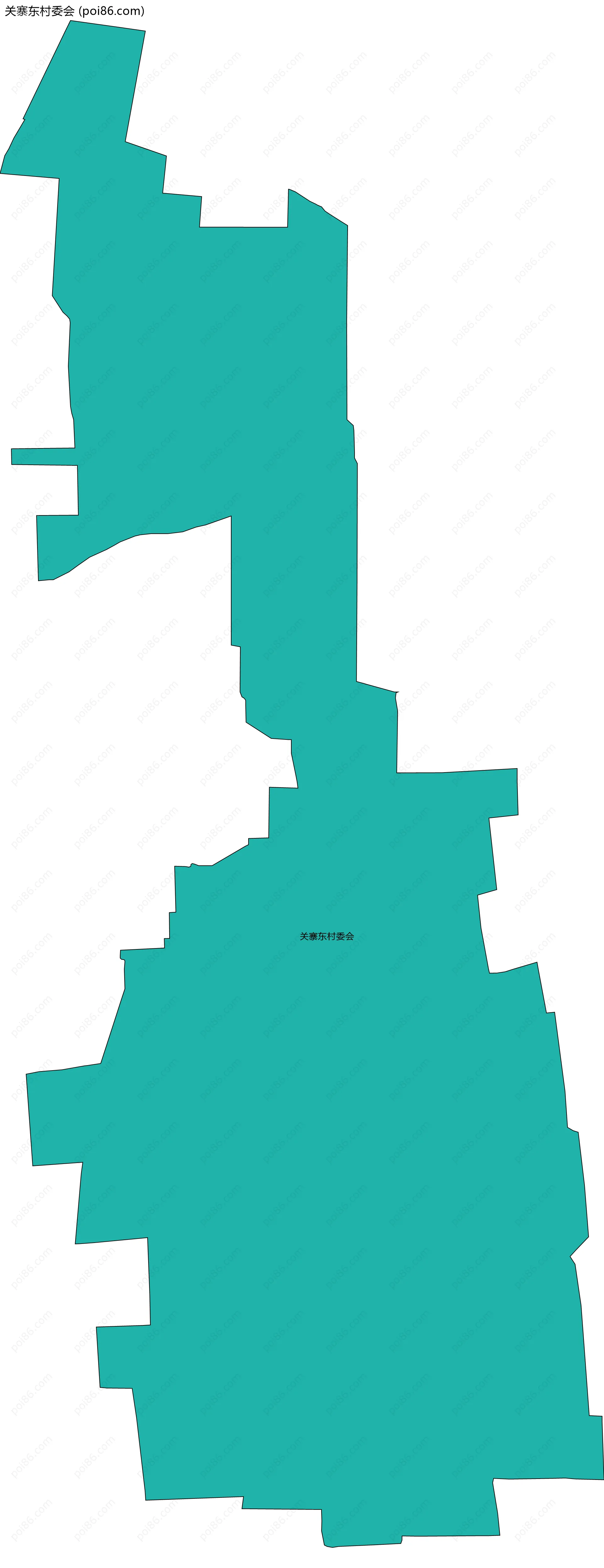 关寨东村委会边界地图