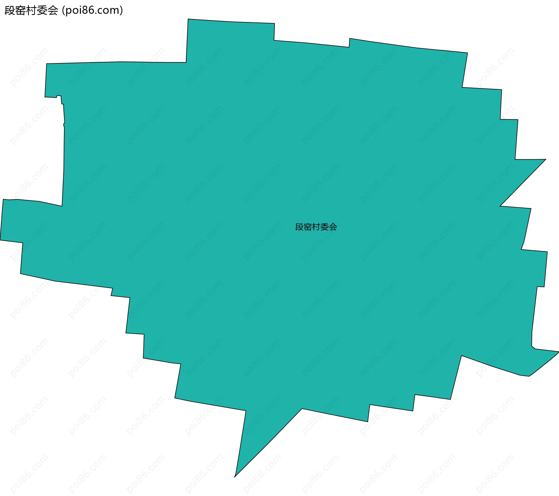 段窑村委会边界地图