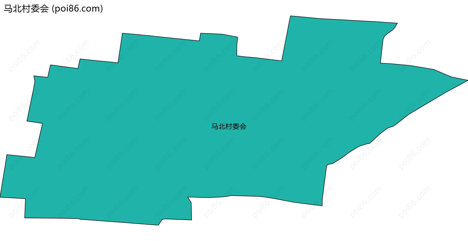 马北村委会边界地图