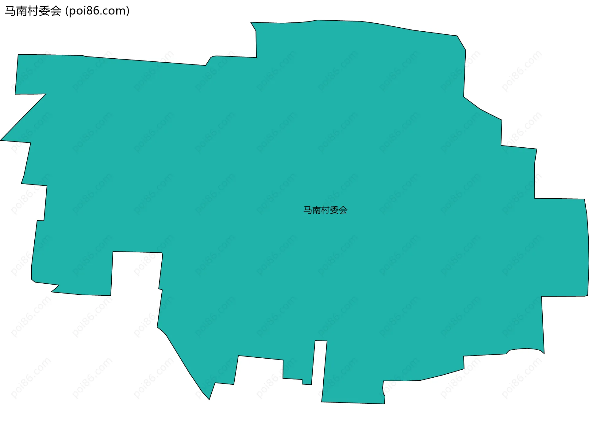 马南村委会边界地图