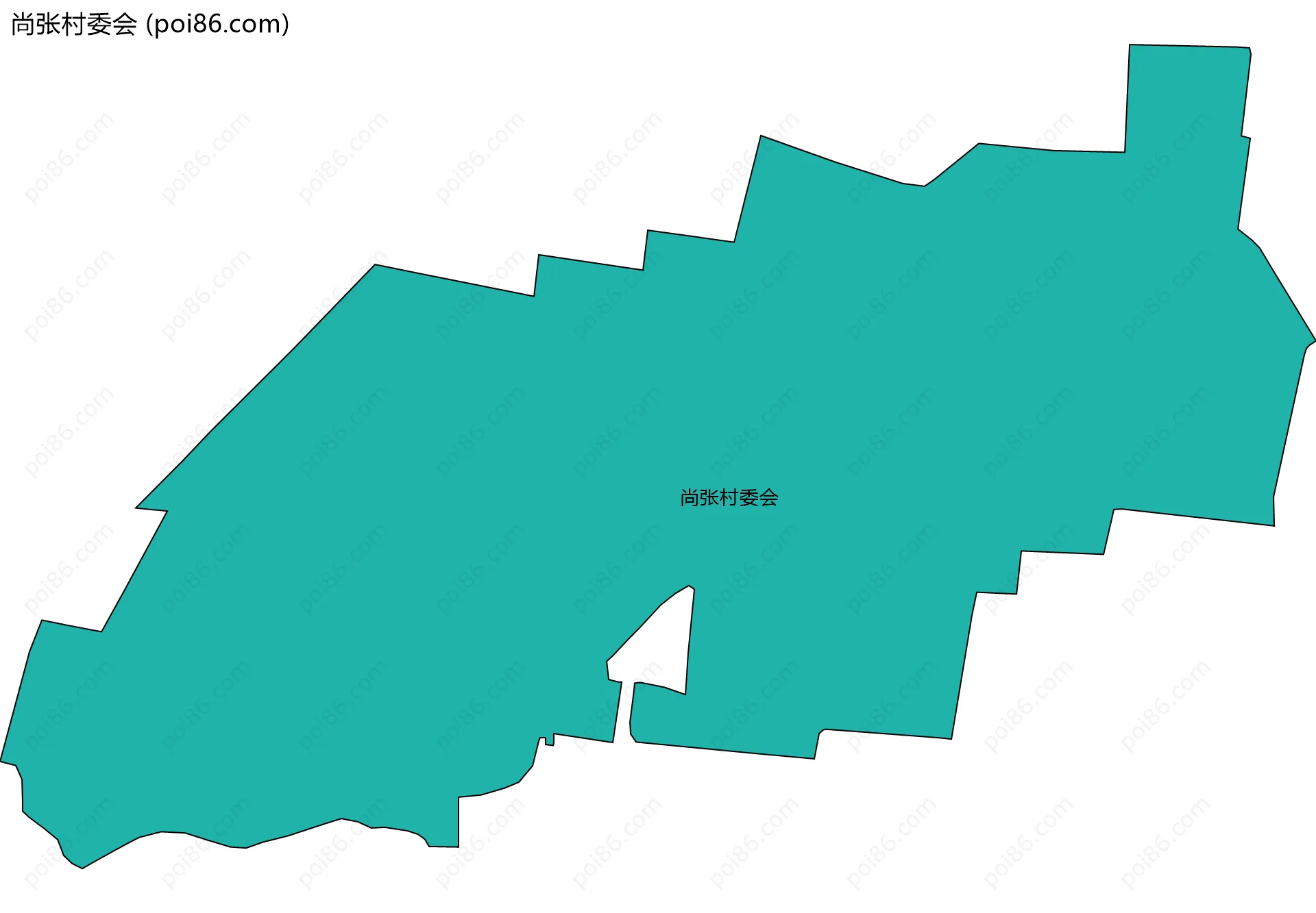 尚张村委会边界地图