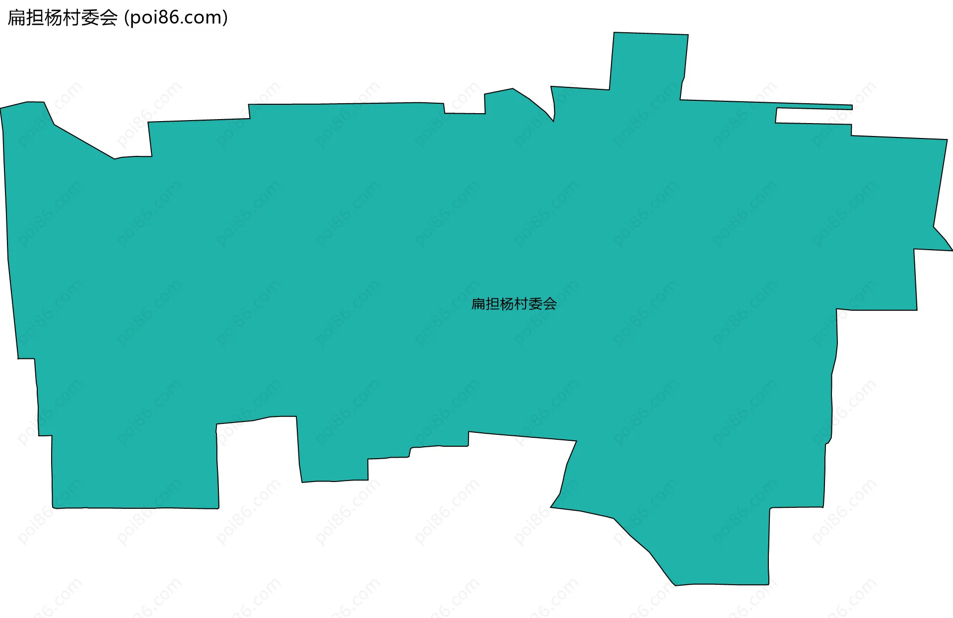扁担杨村委会边界地图