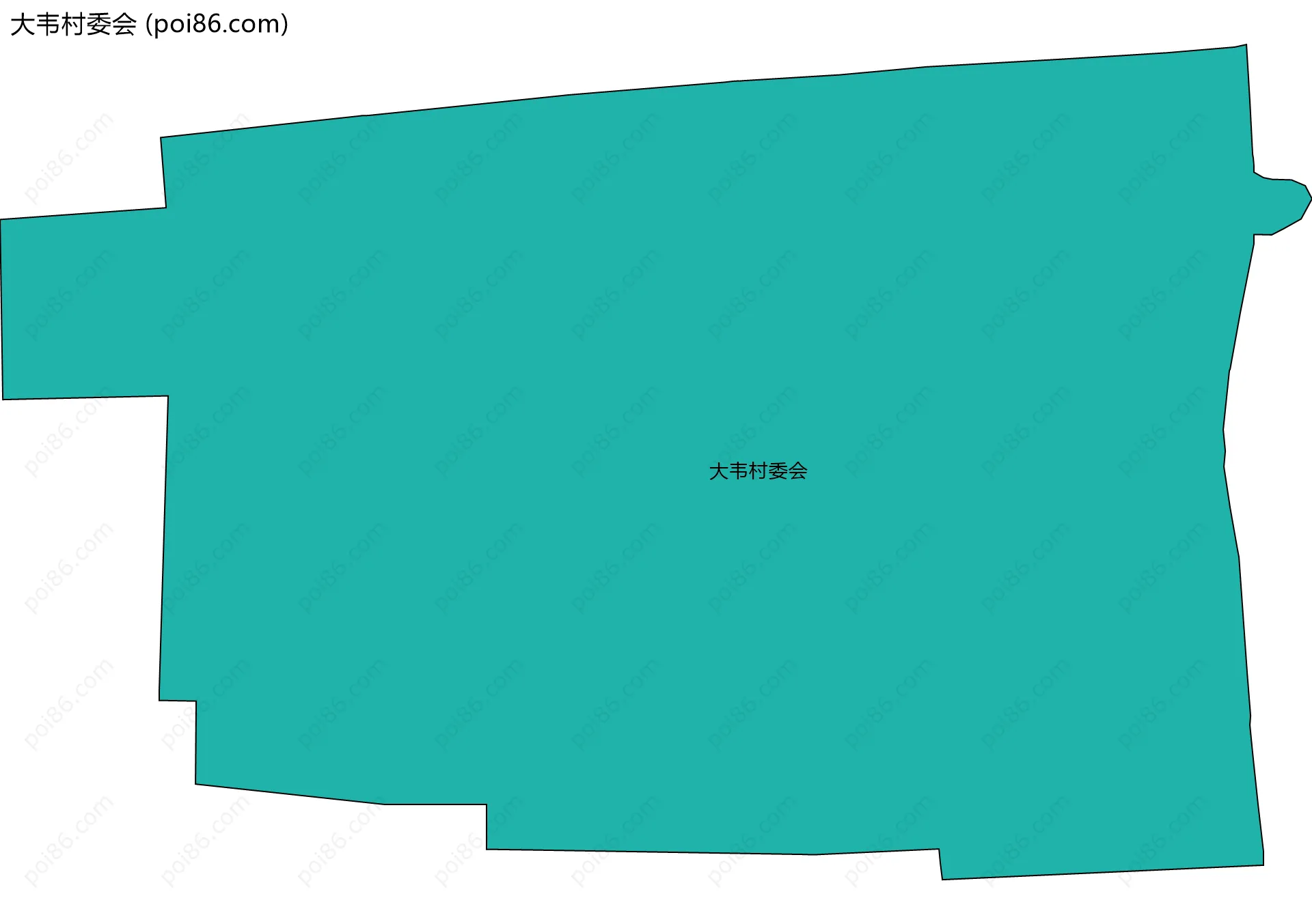 大韦村委会边界地图