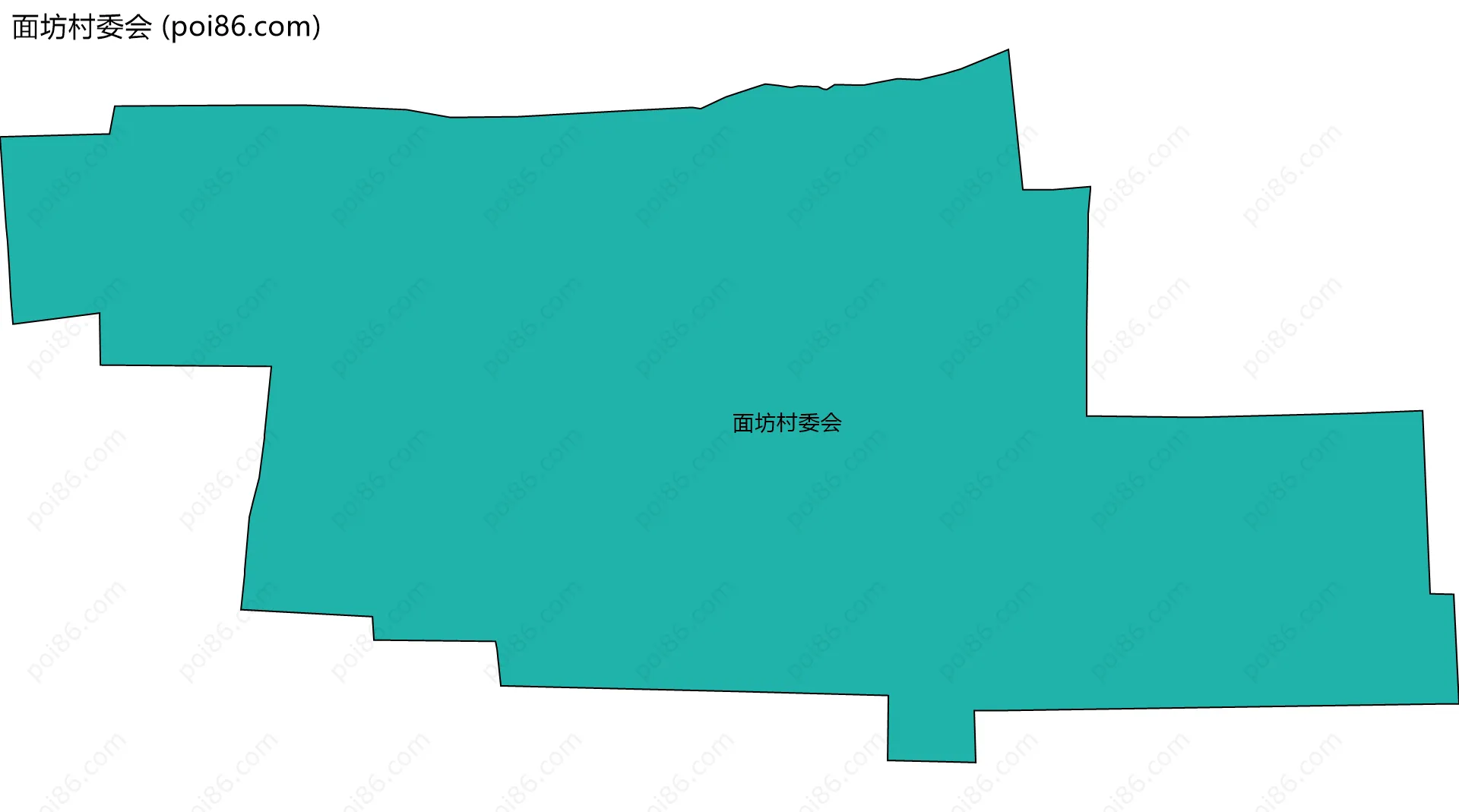 面坊村委会边界地图