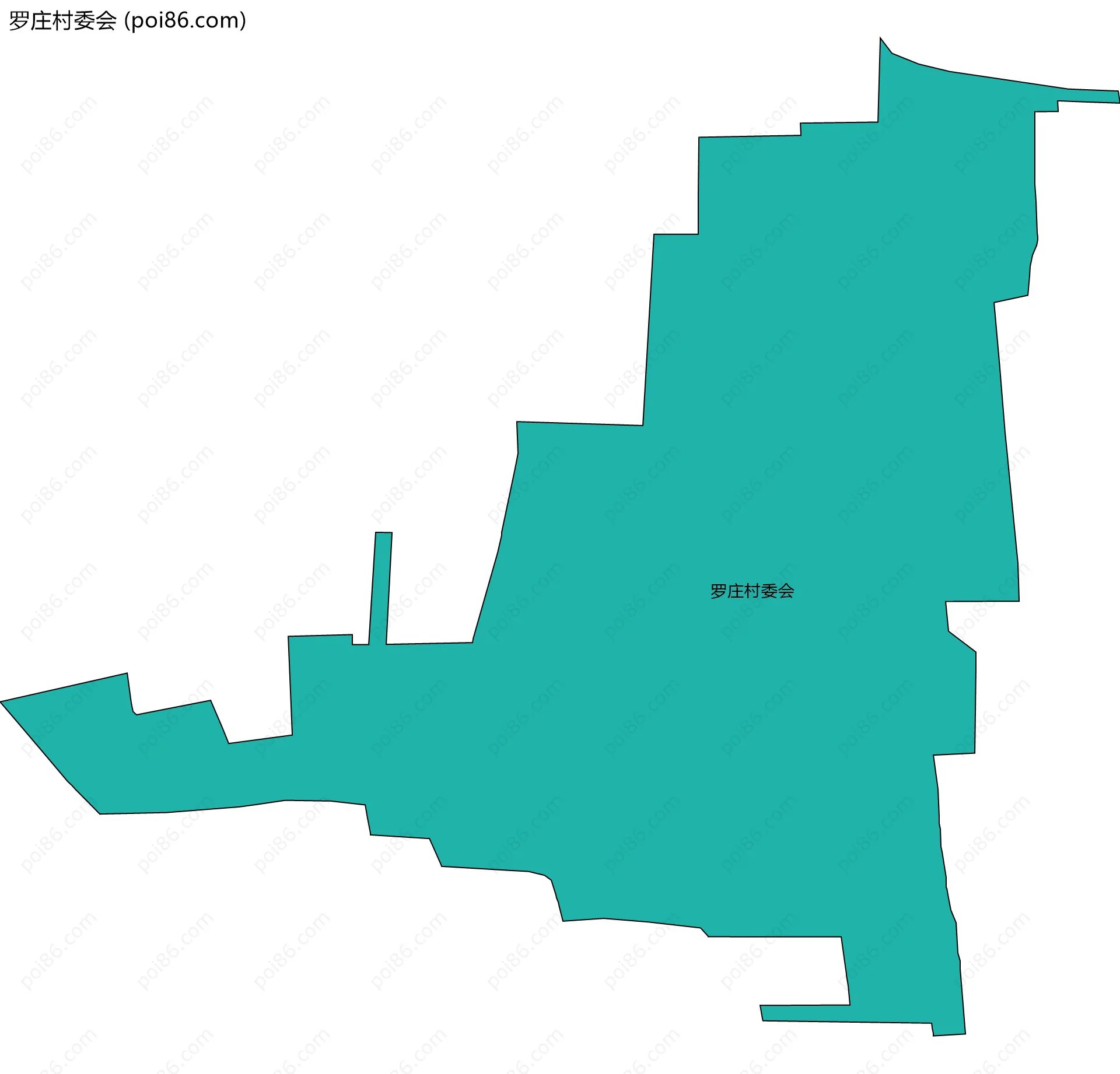罗庄村委会边界地图