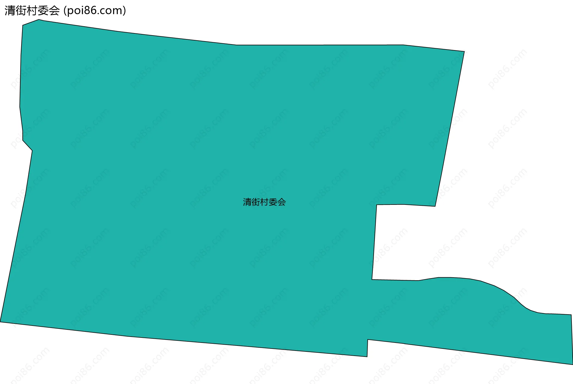 清街村委会边界地图