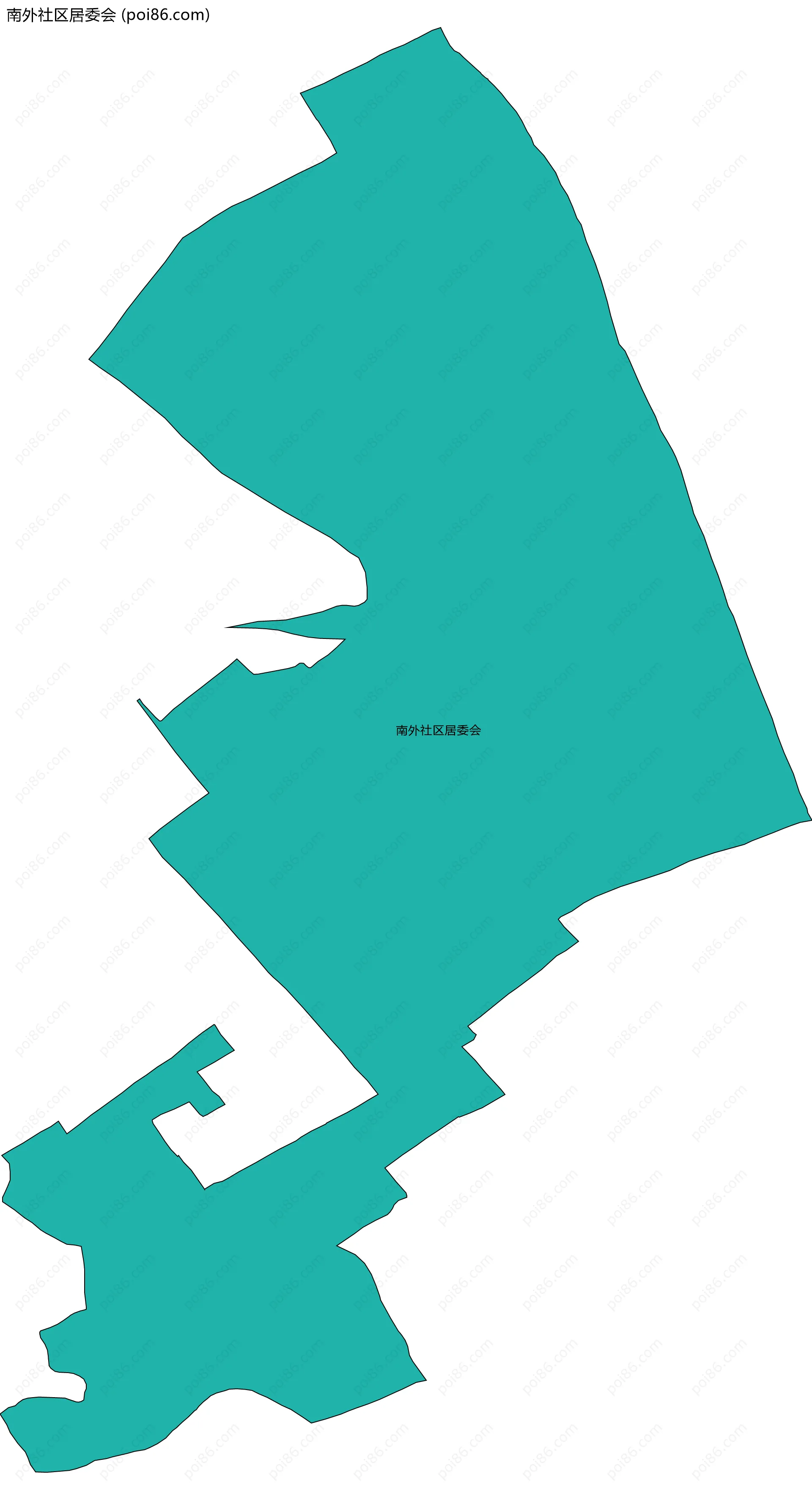 南外社区居委会边界地图