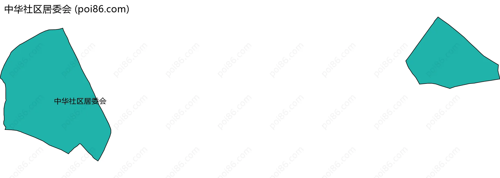中华社区居委会边界地图