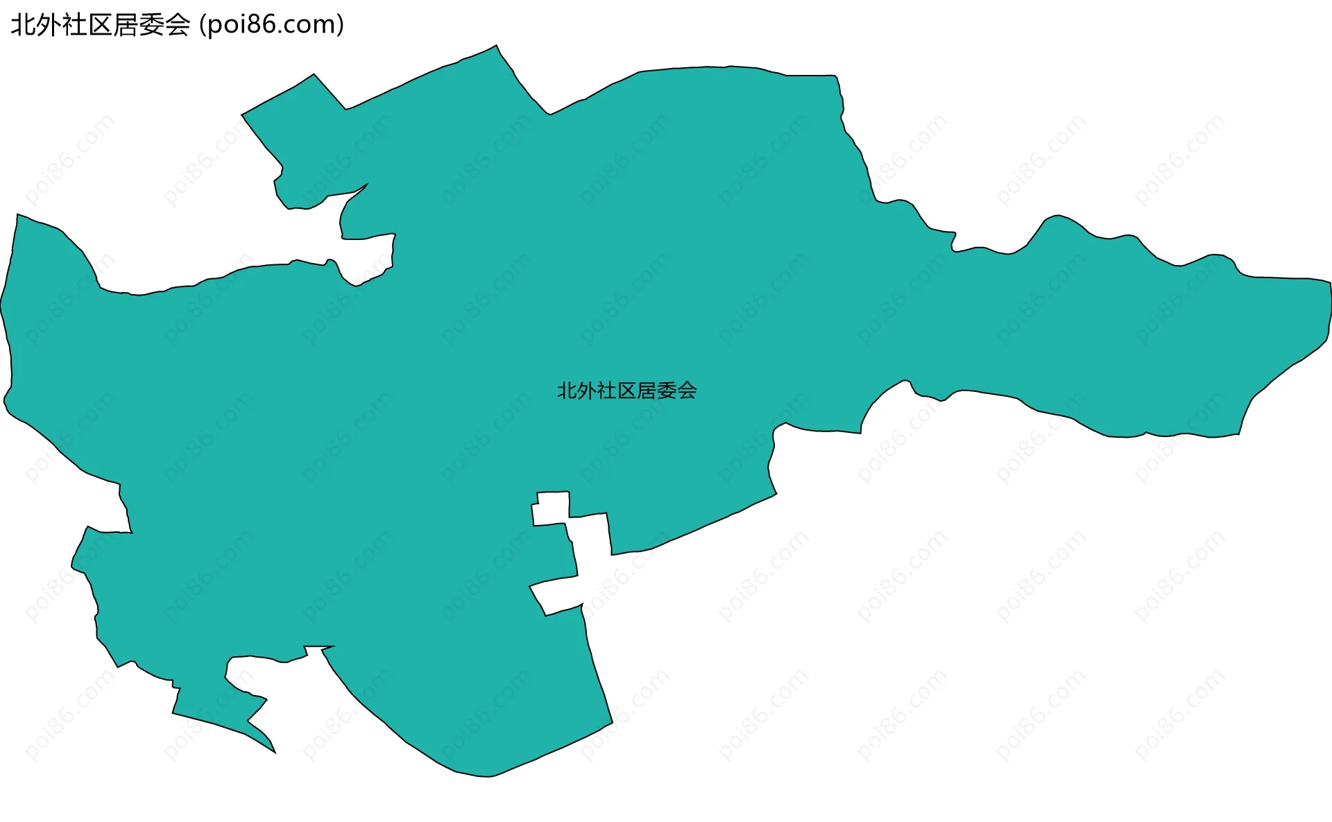 北外社区居委会边界地图