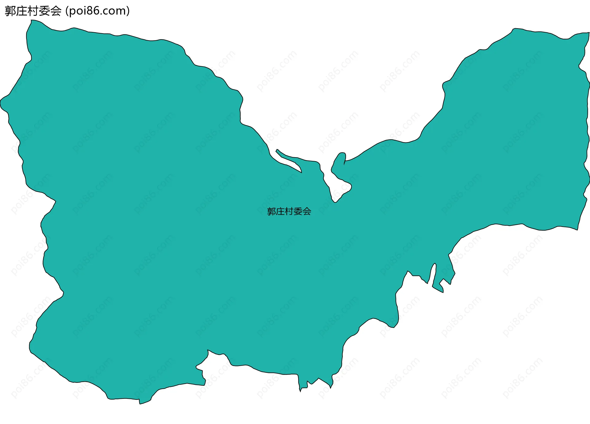 郭庄村委会边界地图