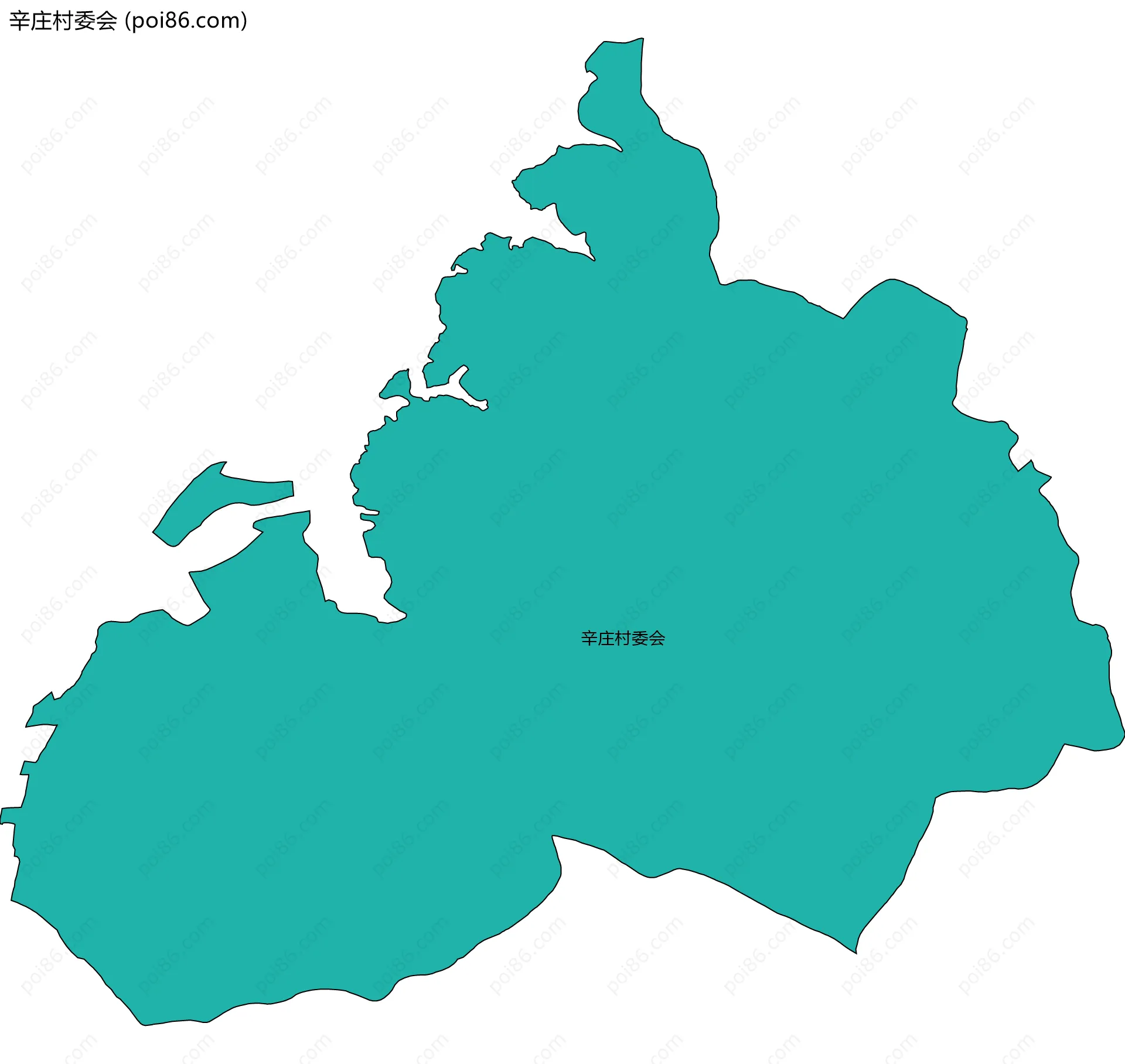 辛庄村委会边界地图