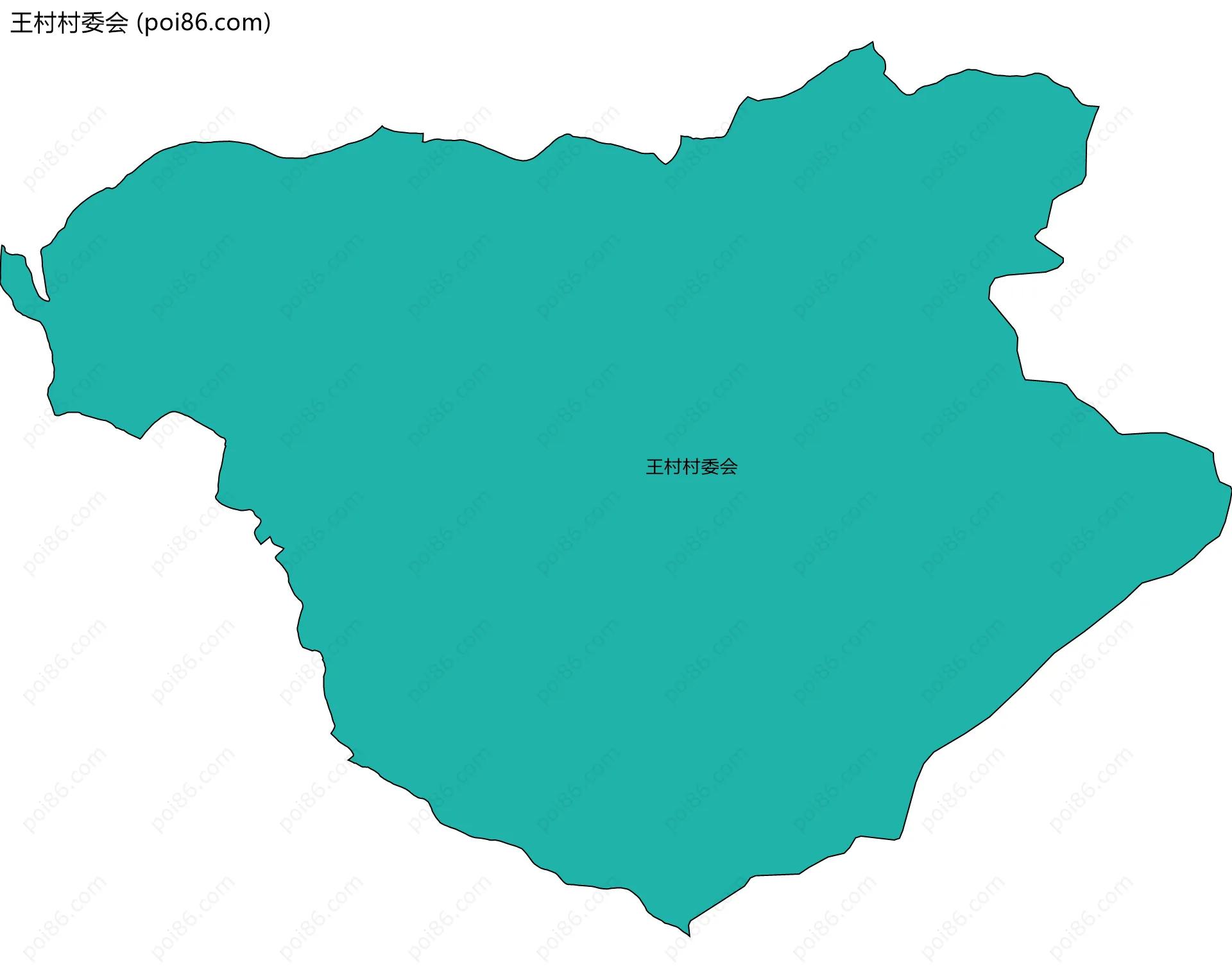 王村村委会边界地图