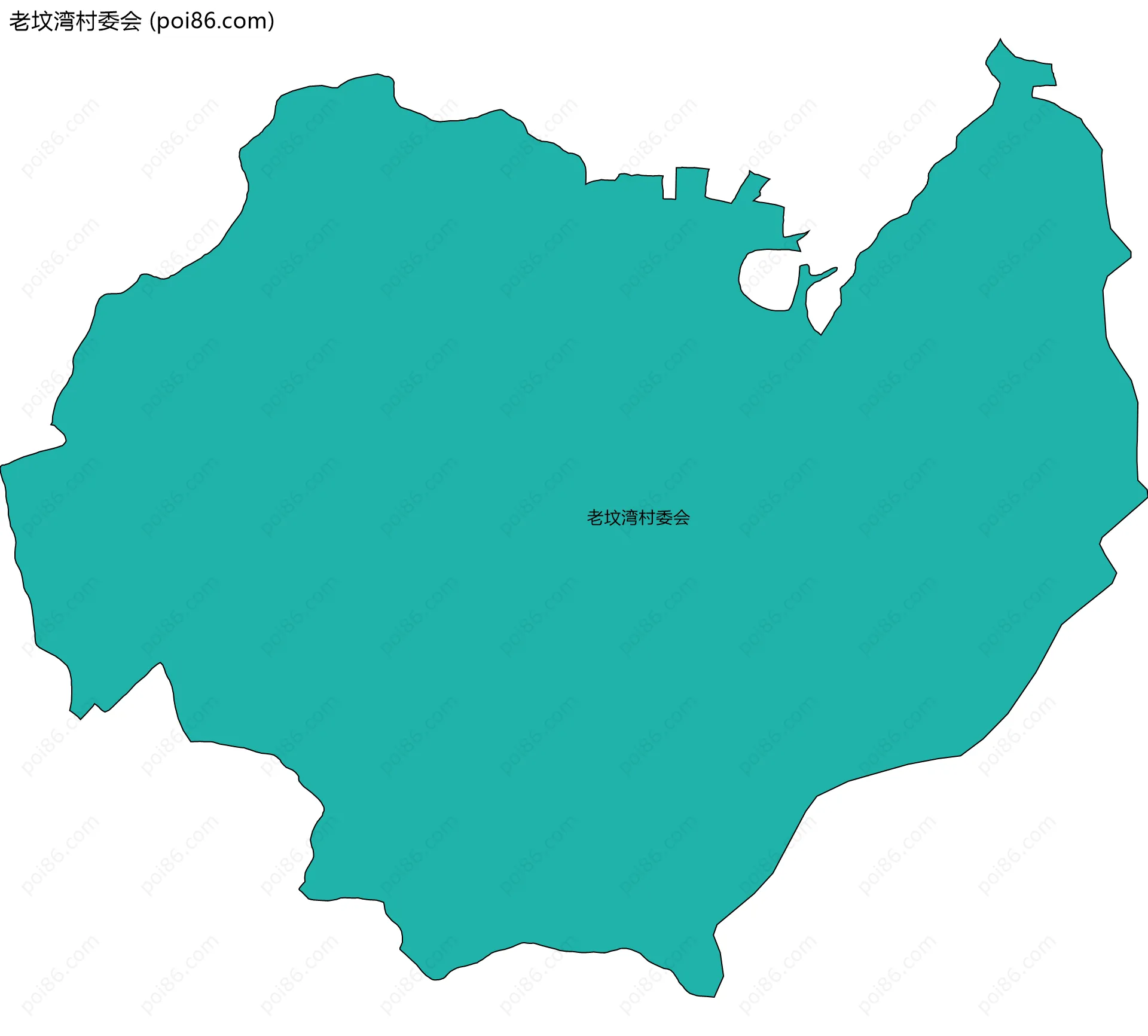 老坟湾村委会边界地图