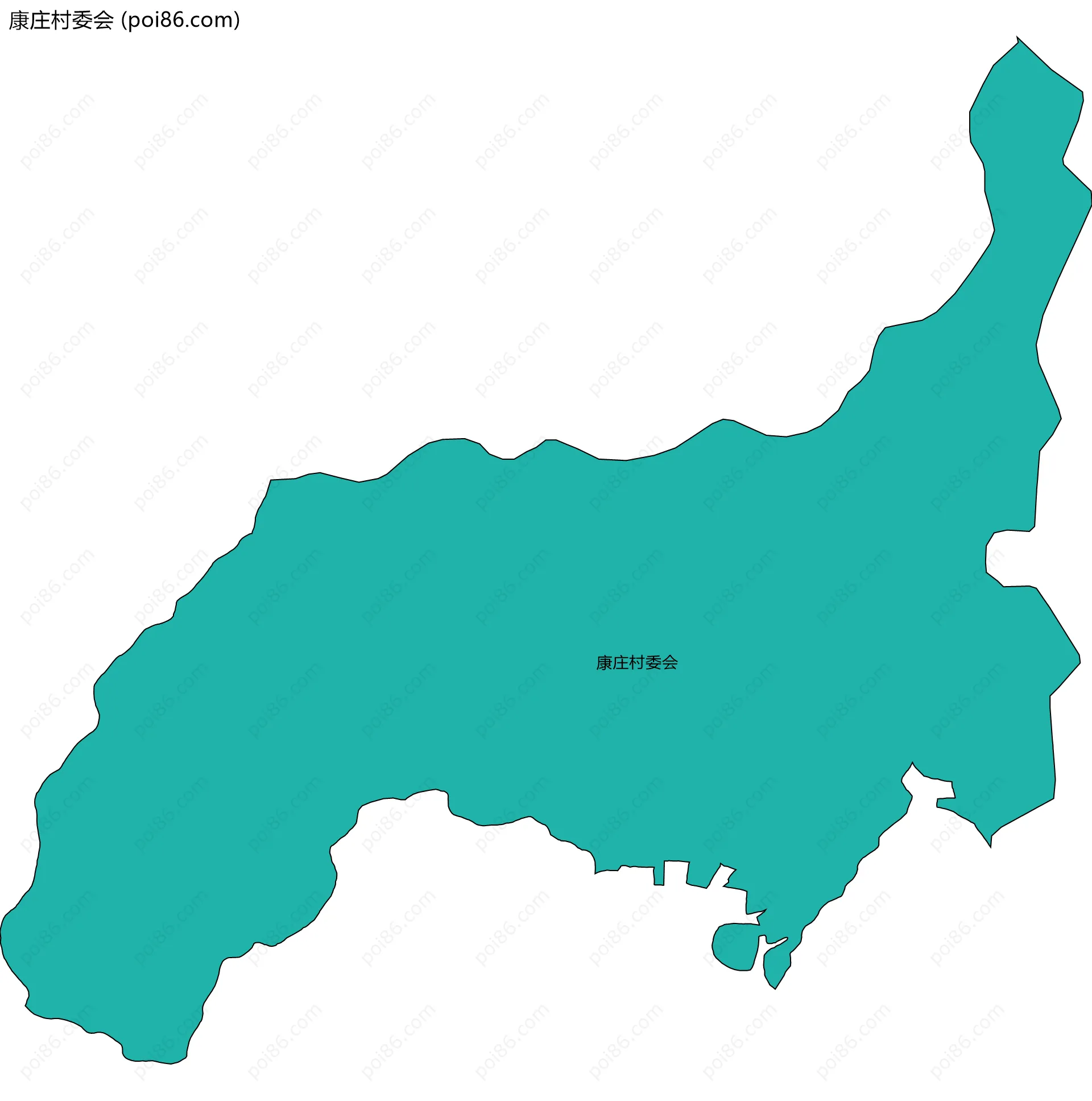 康庄村委会边界地图