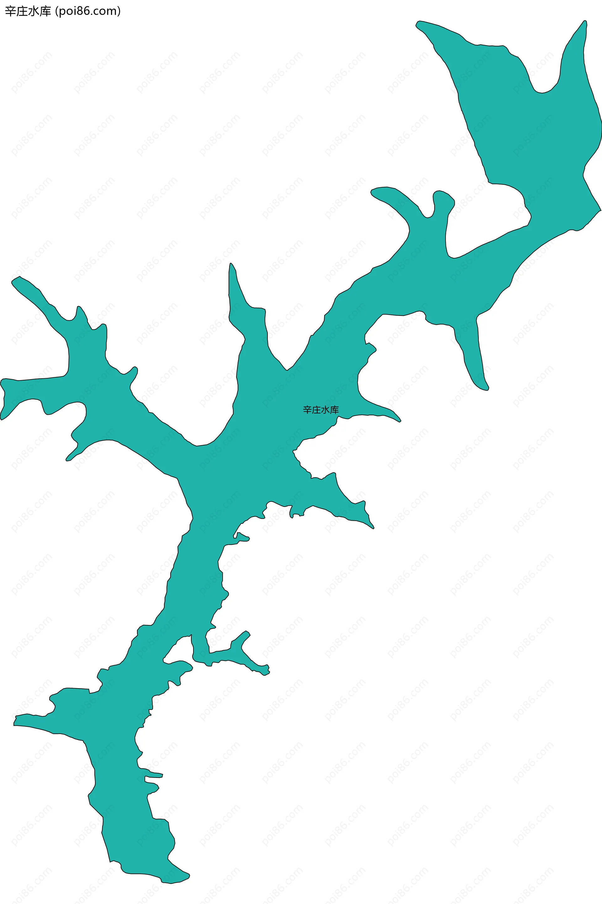 辛庄水库边界地图