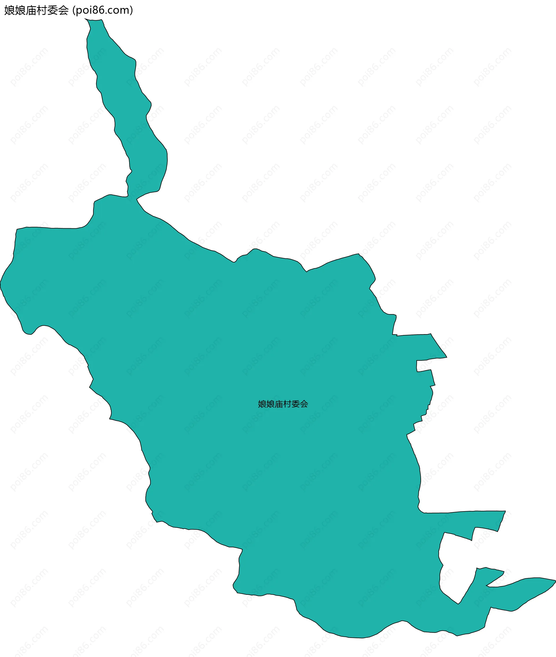 娘娘庙村委会边界地图