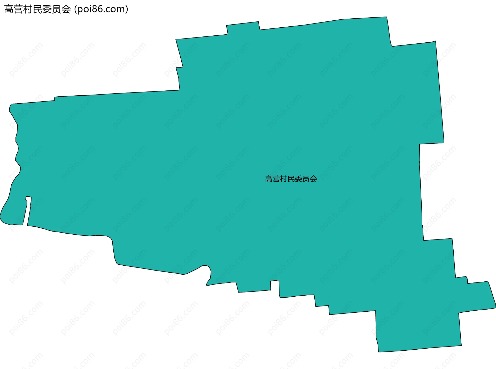 高营村民委员会边界地图