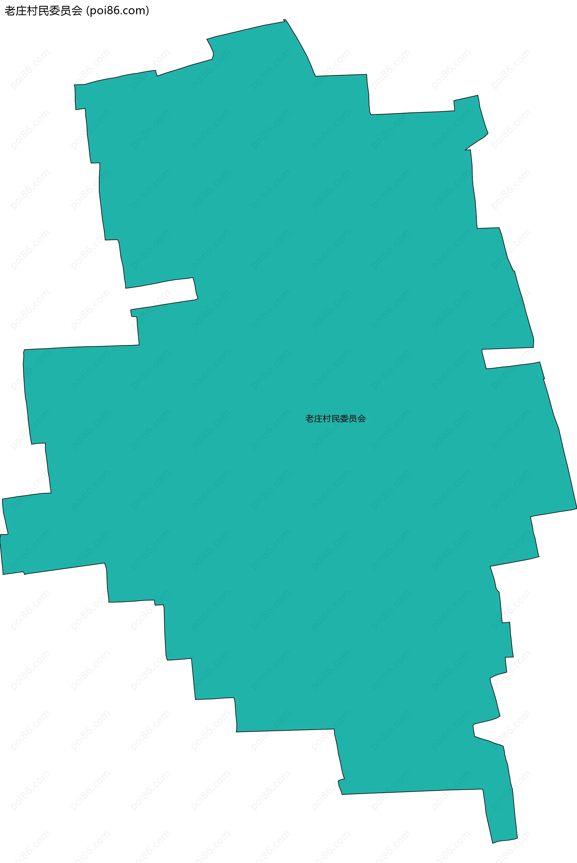 老庄村民委员会边界地图