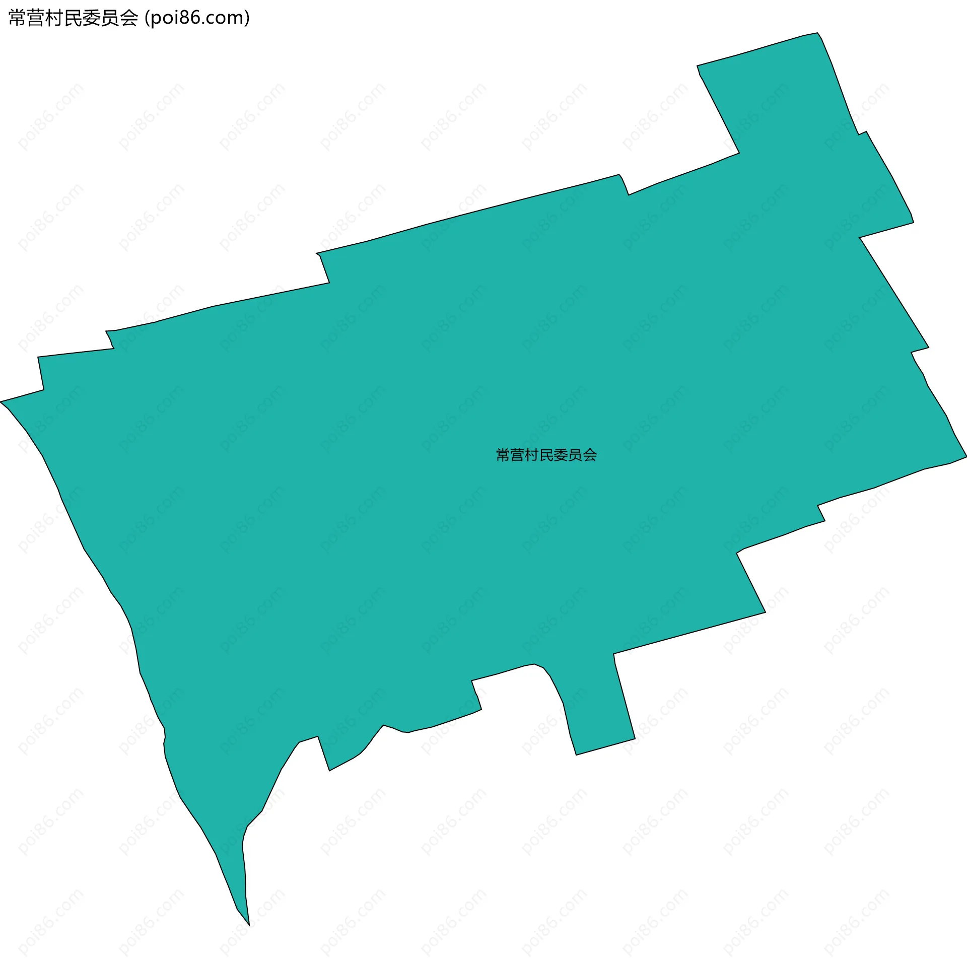 常营村民委员会边界地图