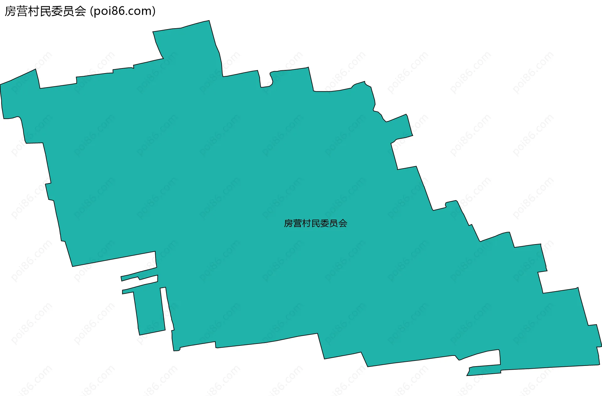 房营村民委员会边界地图