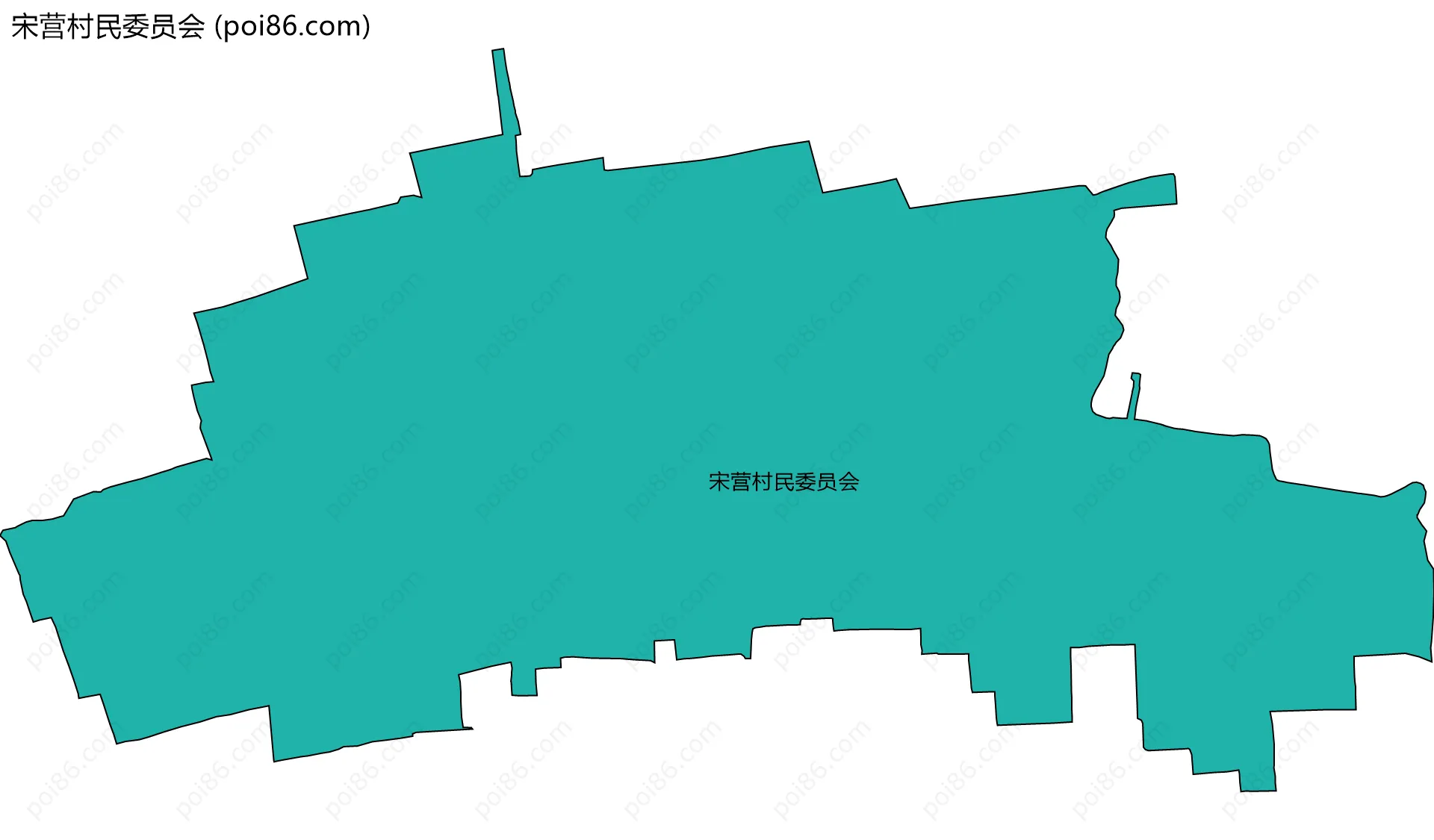 宋营村民委员会边界地图
