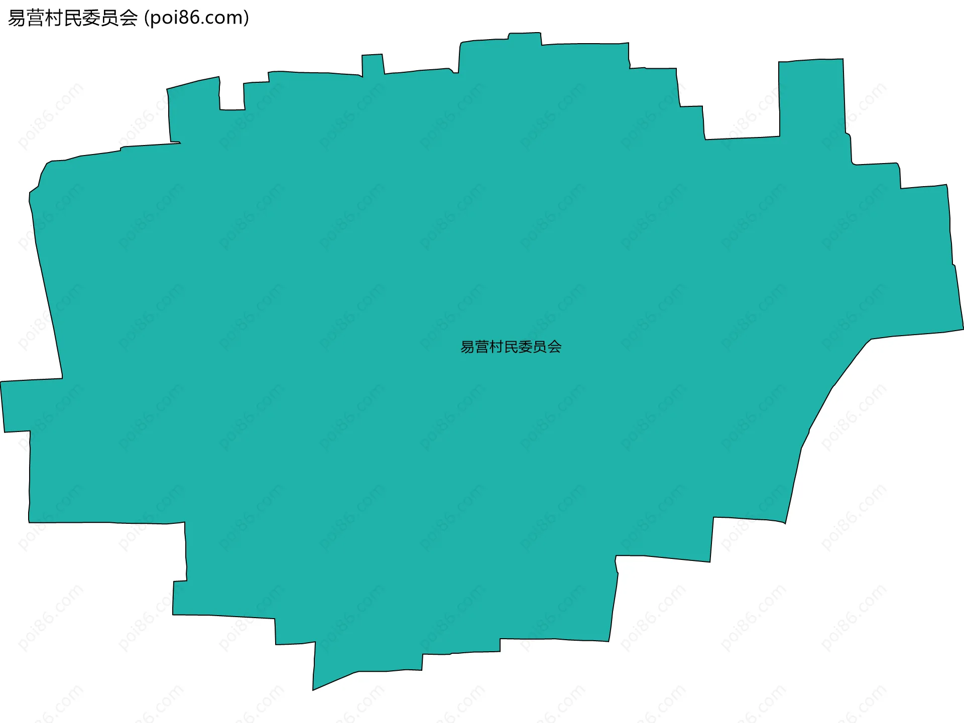 易营村民委员会边界地图
