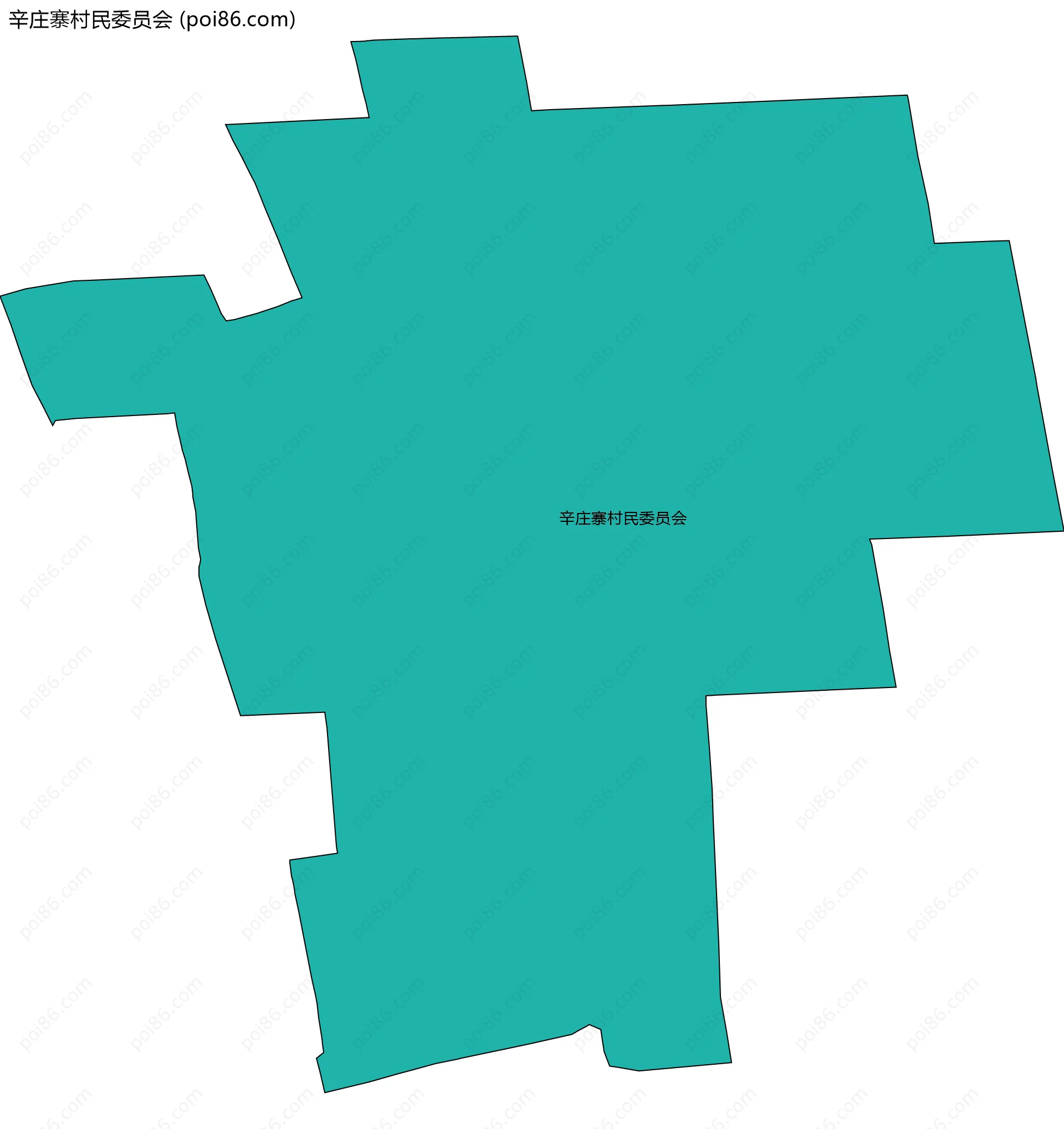 辛庄寨村民委员会边界地图