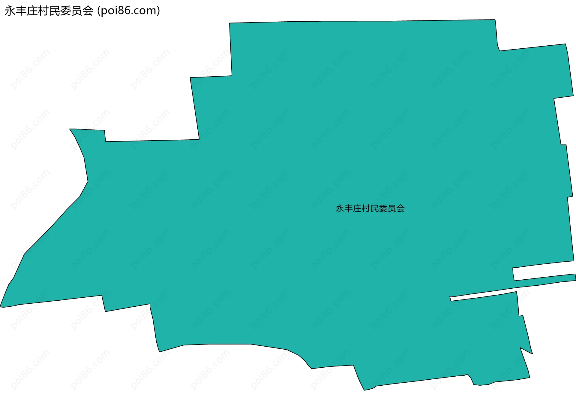 永丰庄村民委员会边界地图