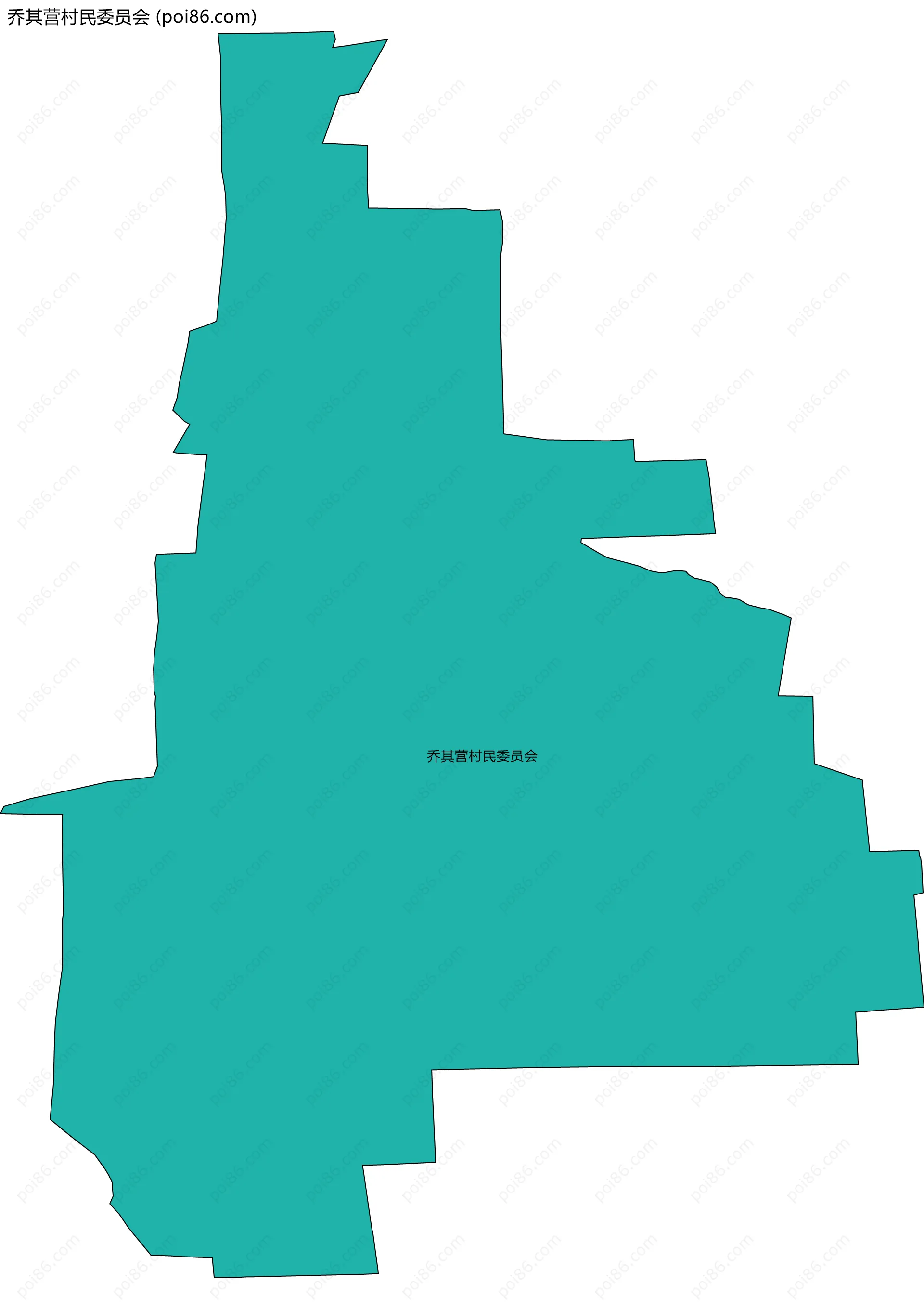 乔其营村民委员会边界地图