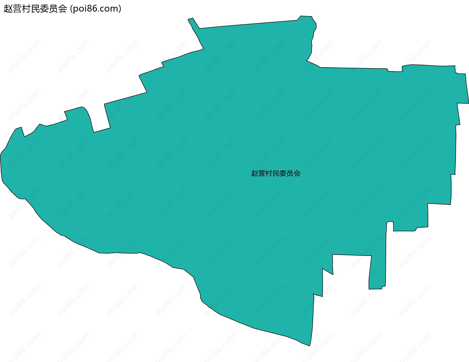 赵营村民委员会边界地图