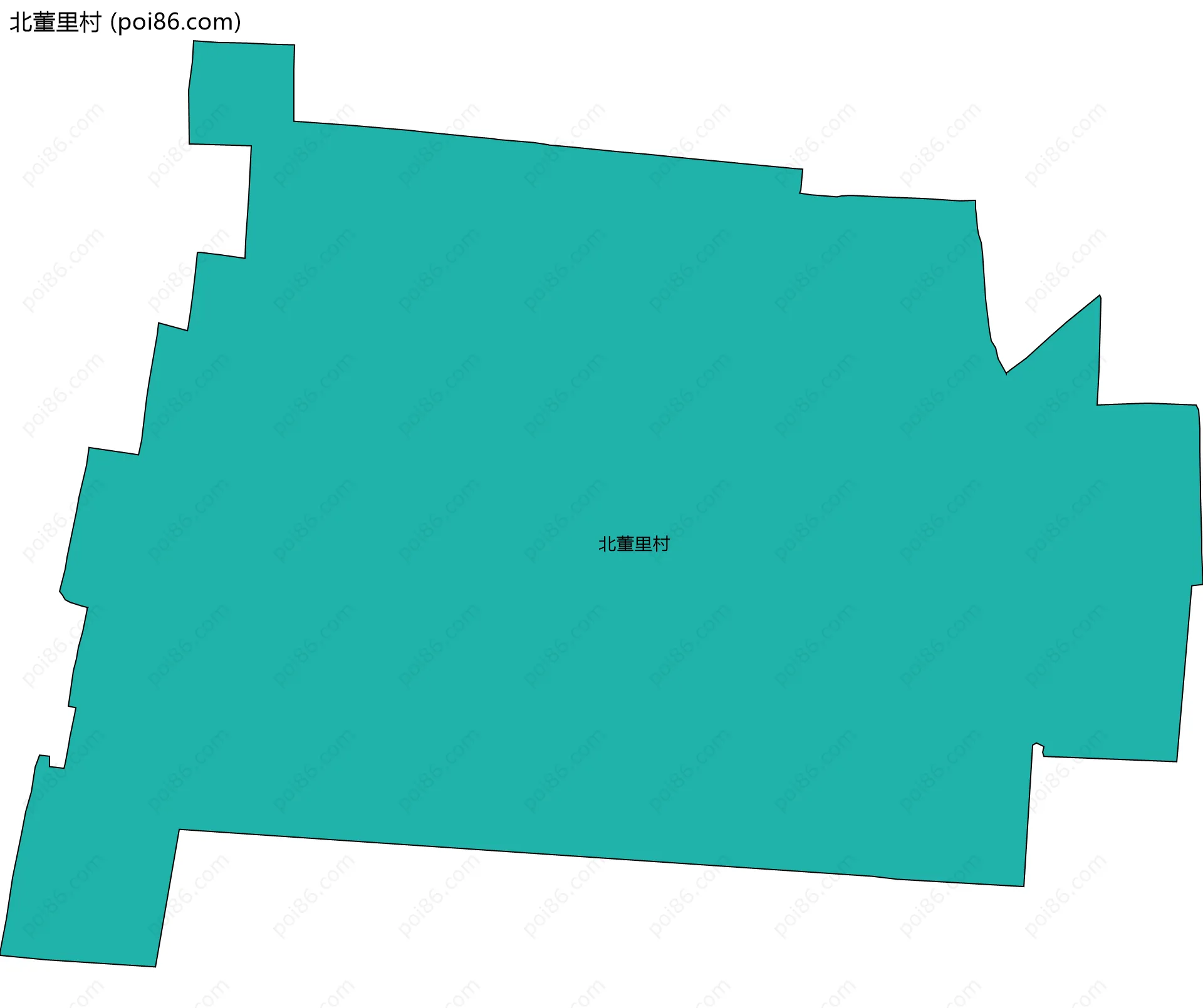 北董里村边界地图