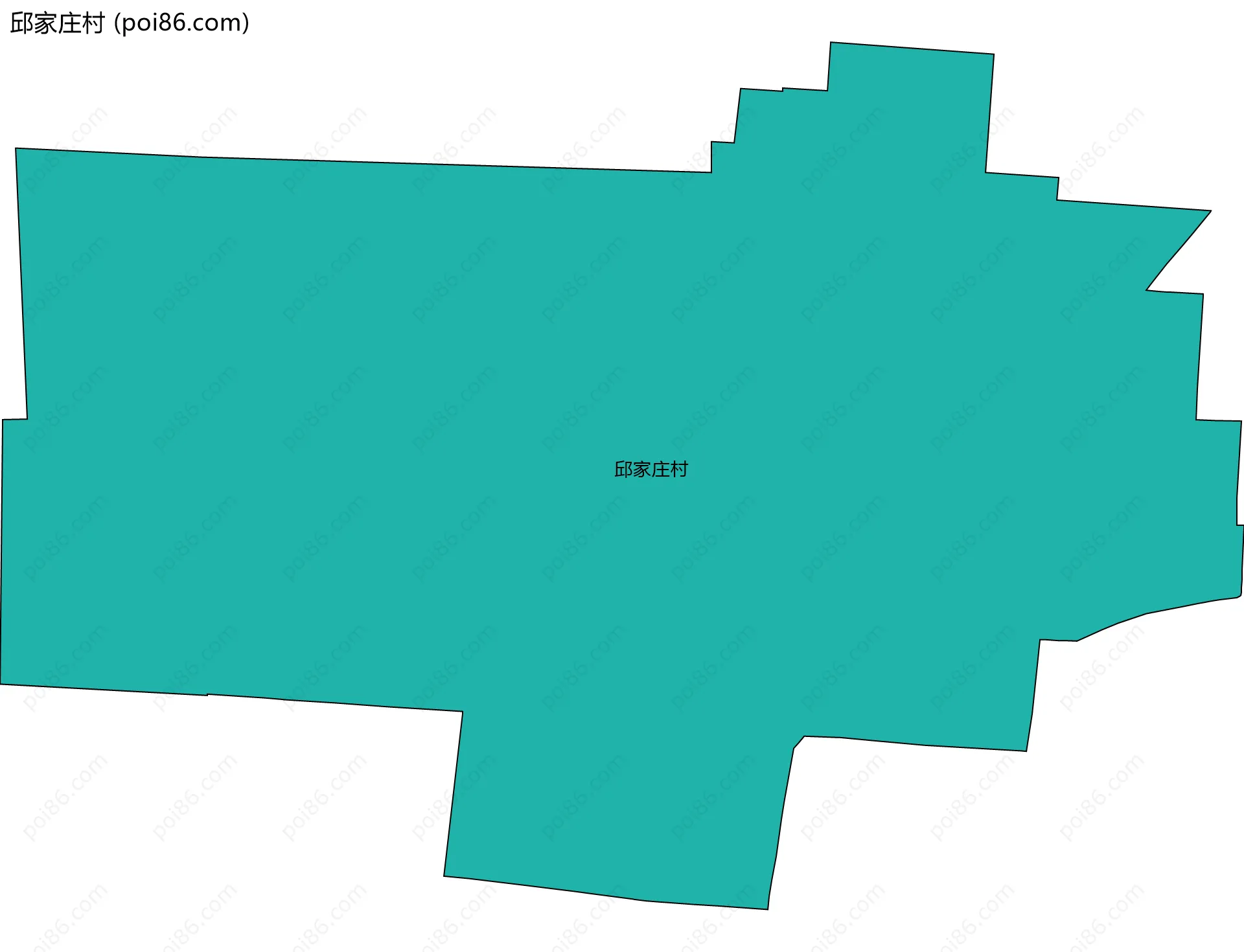 邱家庄村边界地图